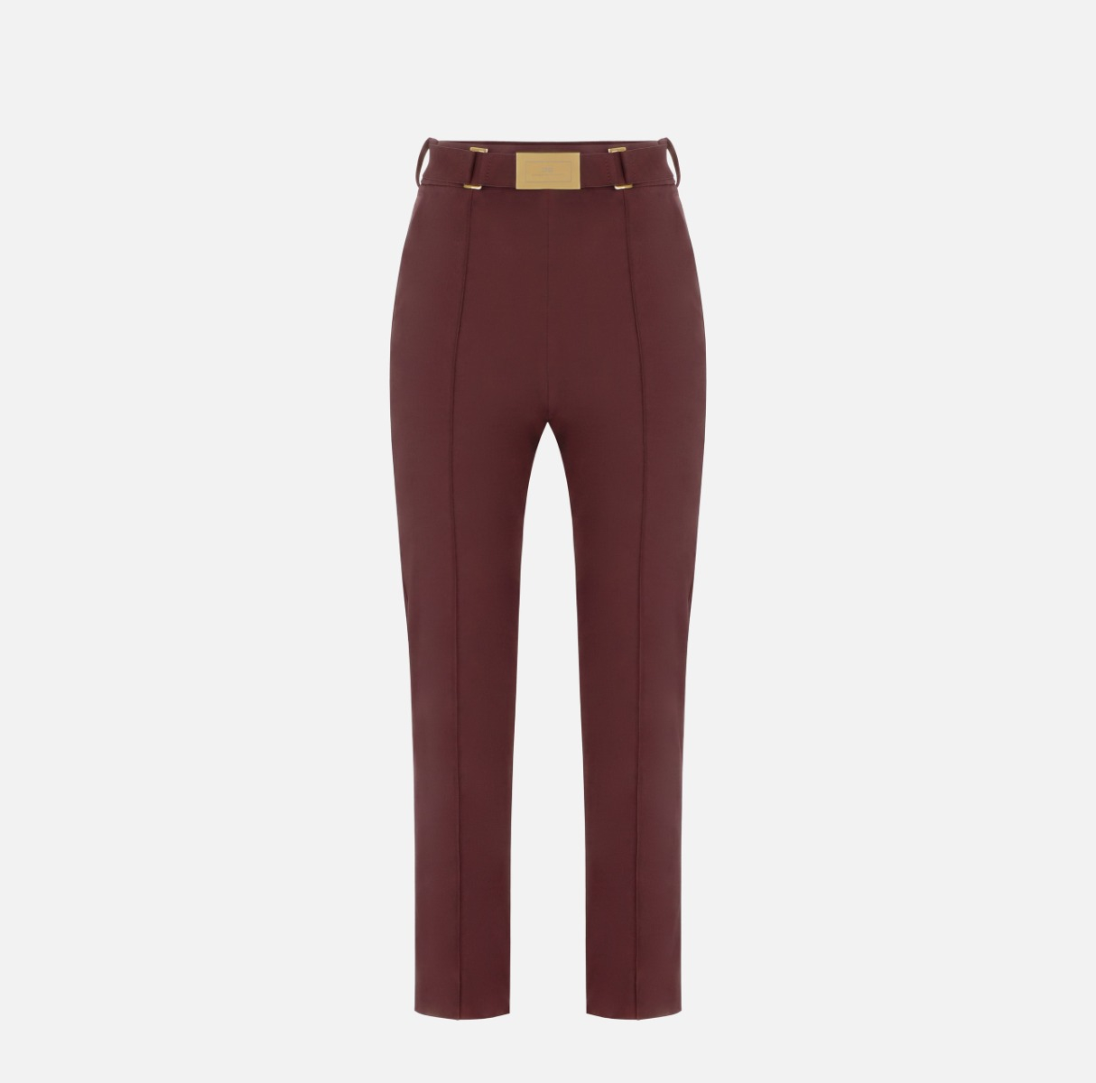 Pantaloni in tessuto tecnico bielastico con cintura