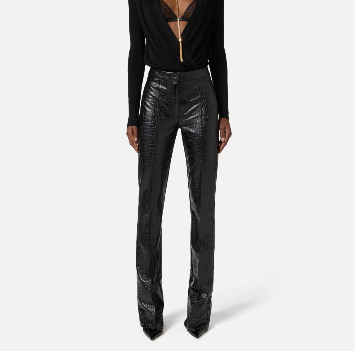 Pantalon avec imprimé crocodile - Elisabetta Franchi