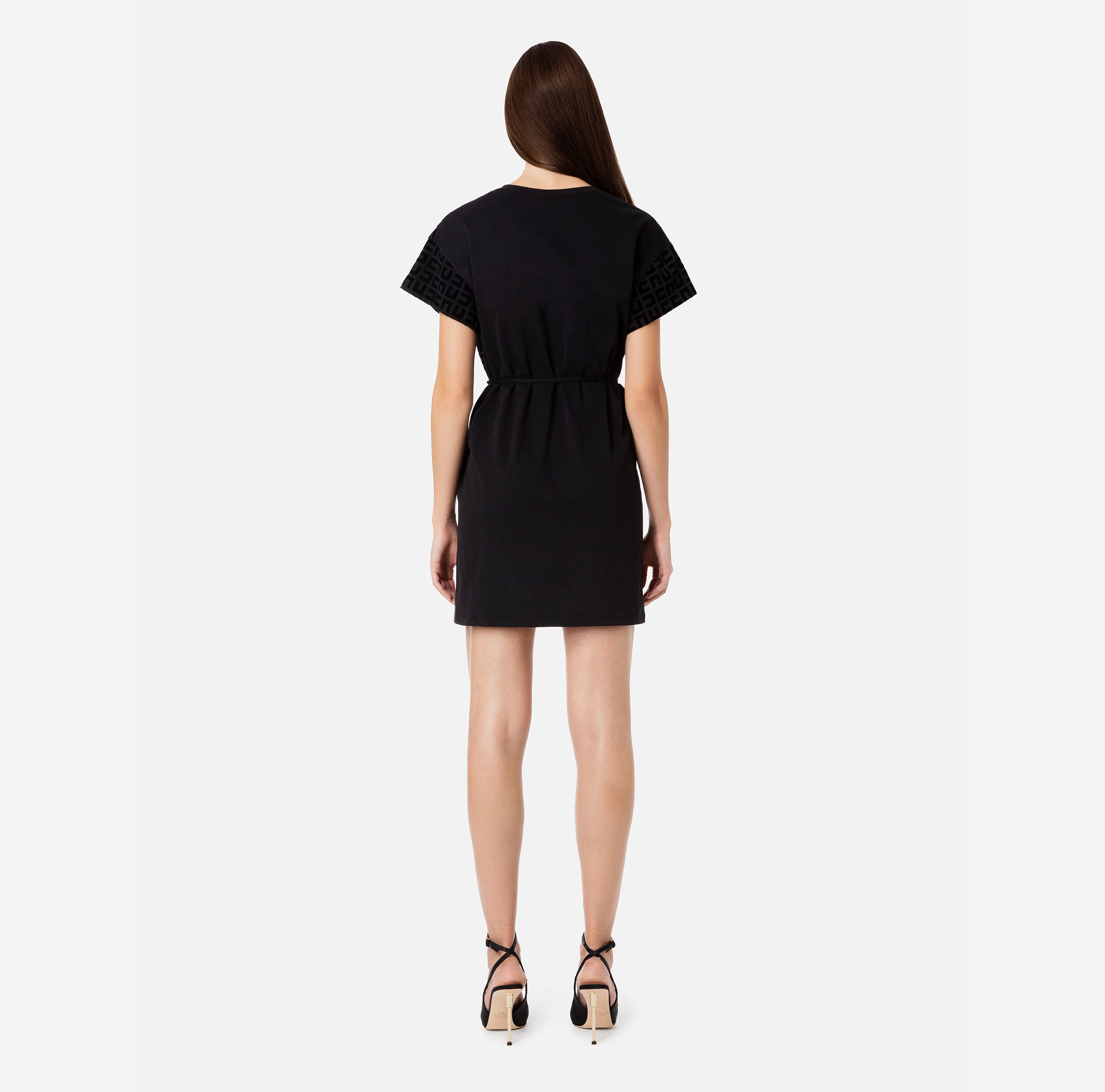 Maxi T-shirt dress with round neck - Elisabetta Franchi