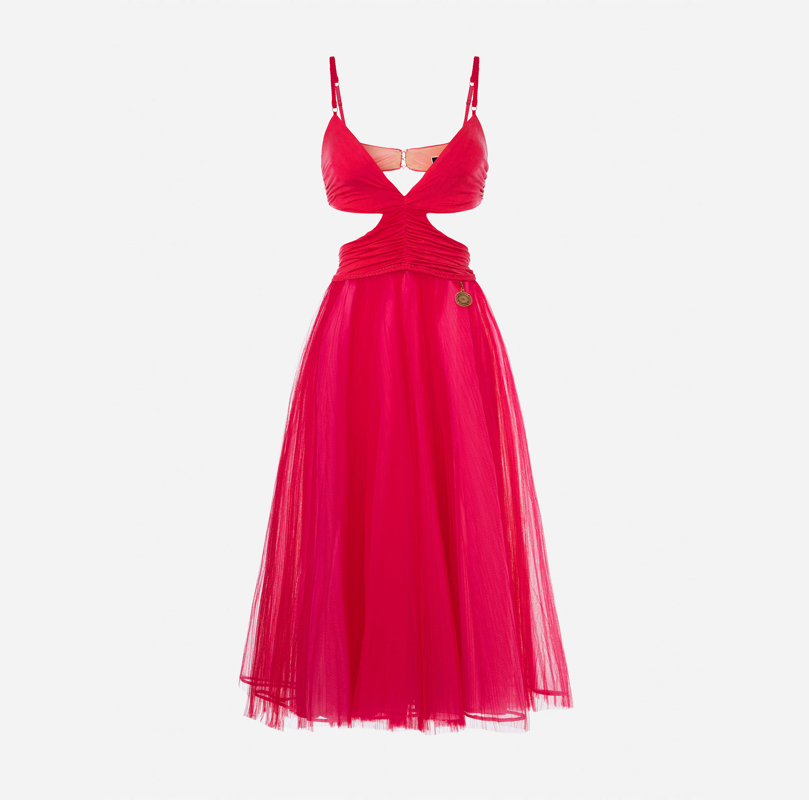 Midi dress with tulle skirt - ABBIGLIAMENTO - Elisabetta Franchi