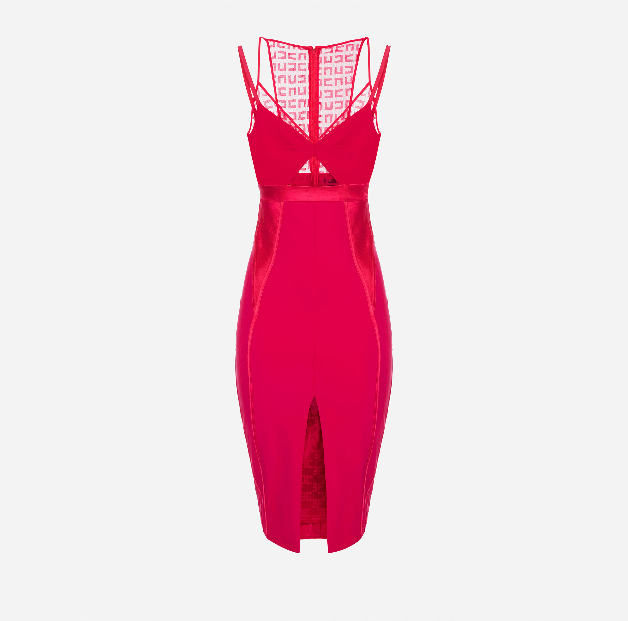 Sheath dress with jacquard lace inserts - ABBIGLIAMENTO - Elisabetta Franchi