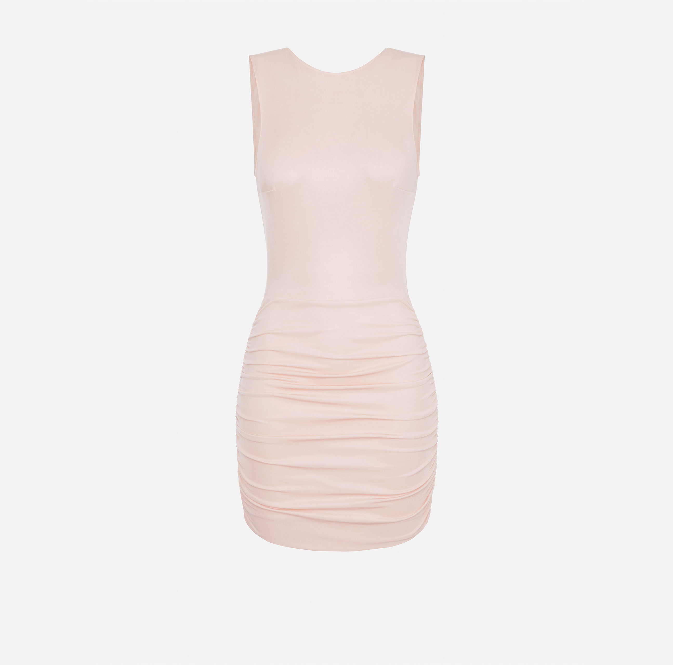 Mini dress with neckline on the back and necklace - Elisabetta Franchi