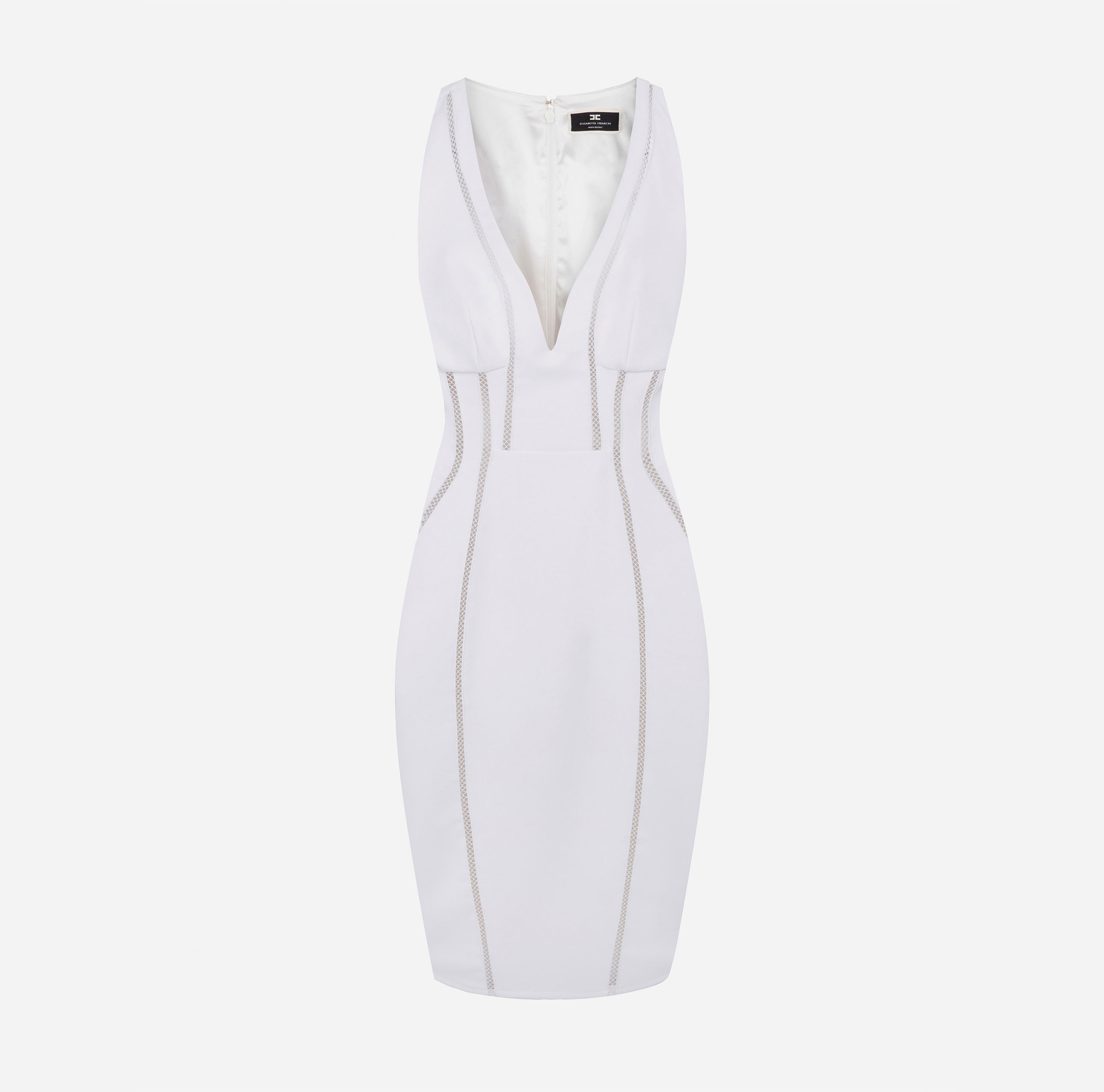 Sheath dress with Ajour inserts - Elisabetta Franchi