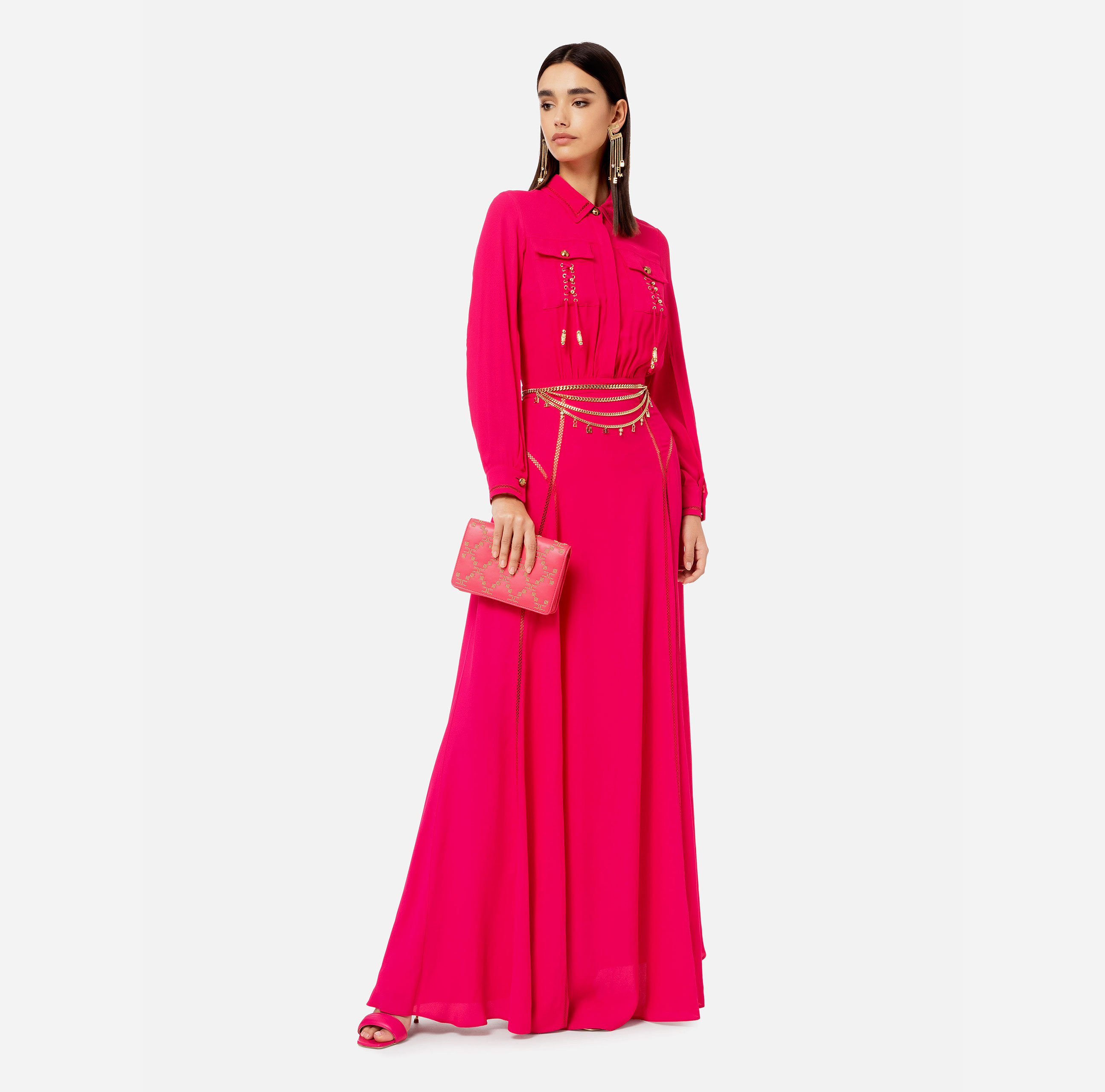 Abiti Lunghi Elisabetta Franchi Vestiti Eleganti e da Cerimonia