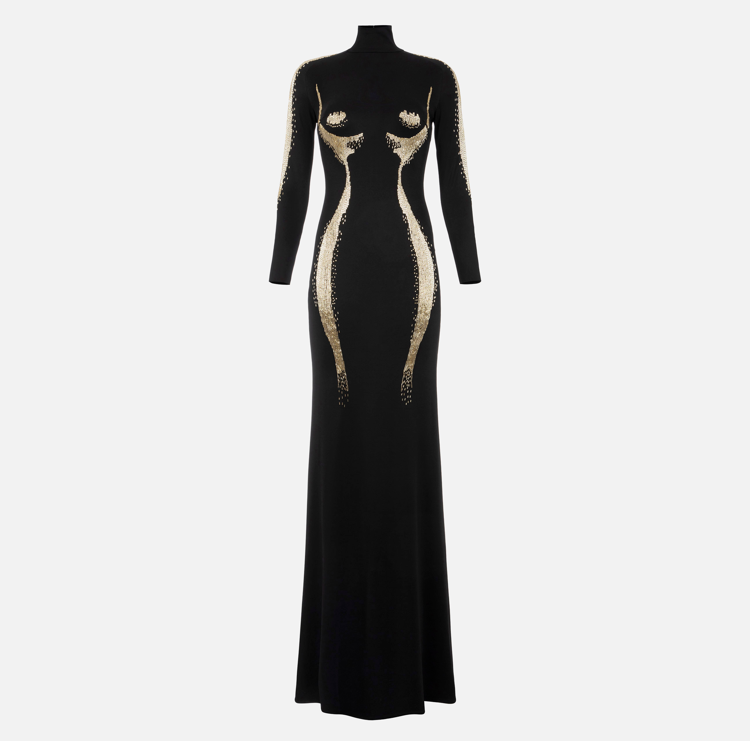 Red carpet dress with female silhouette - Elisabetta Franchi