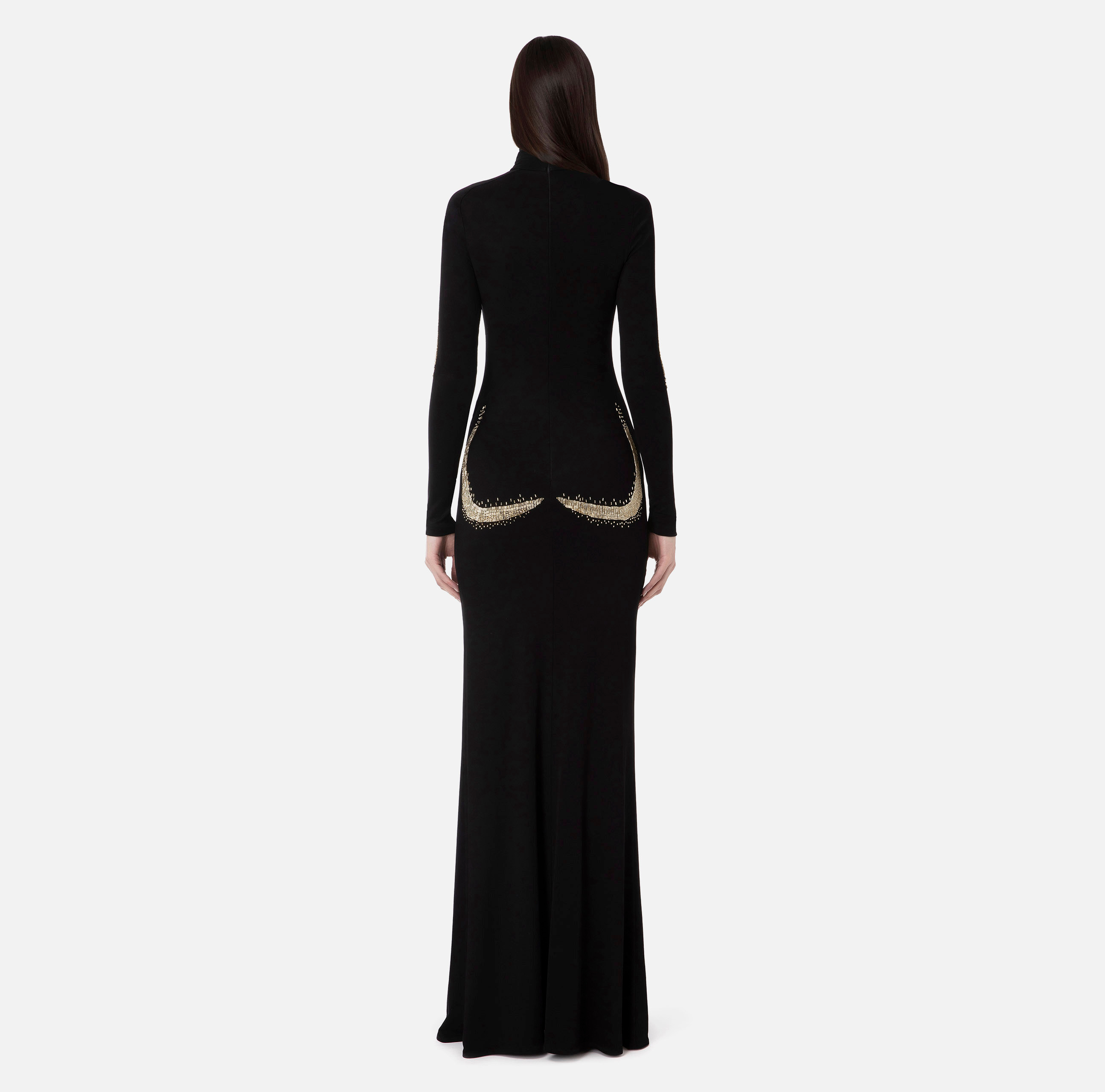 Red carpet dress with female silhouette - Elisabetta Franchi