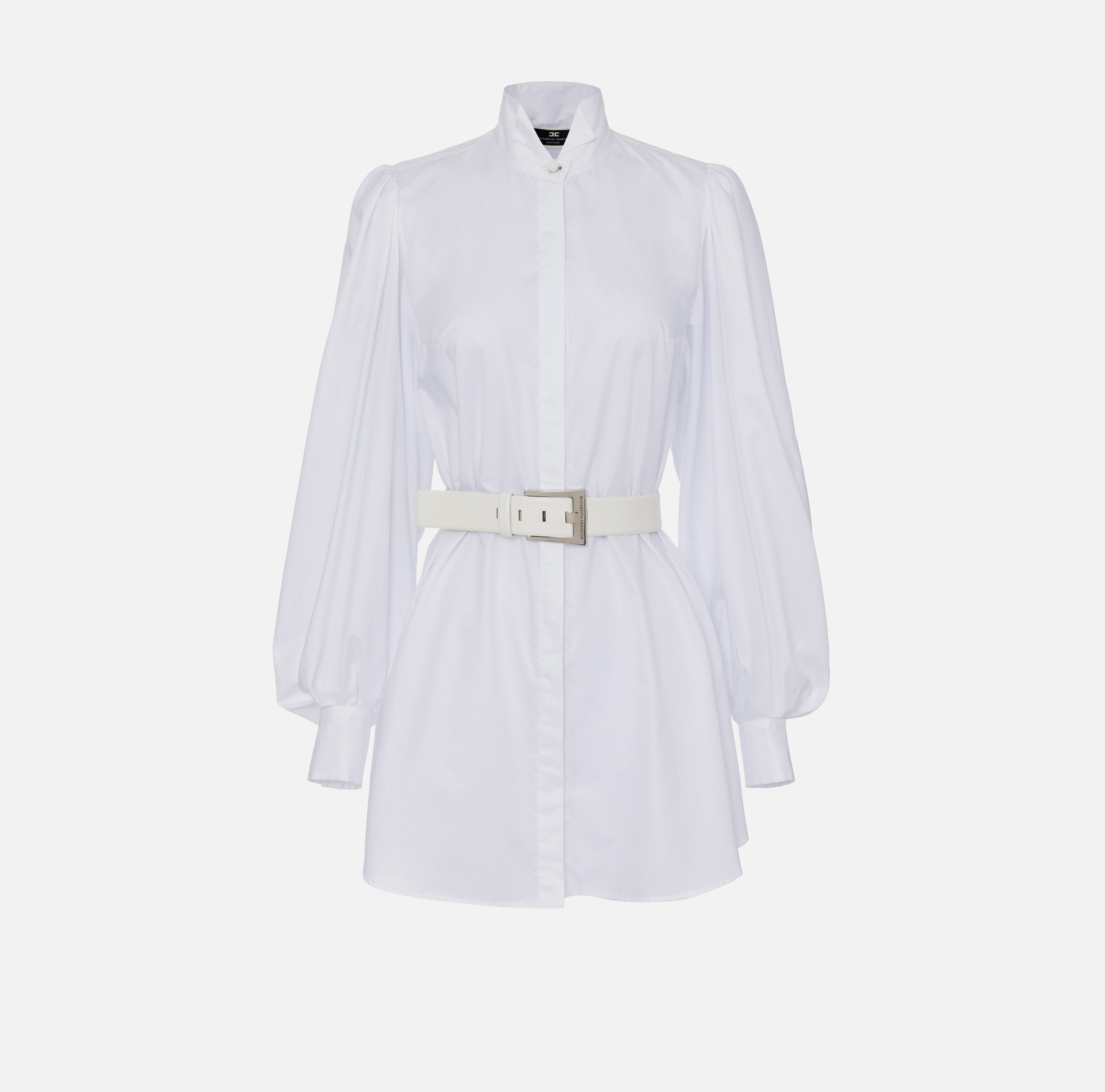 Cotton poplin shirt mini-dress - Elisabetta Franchi