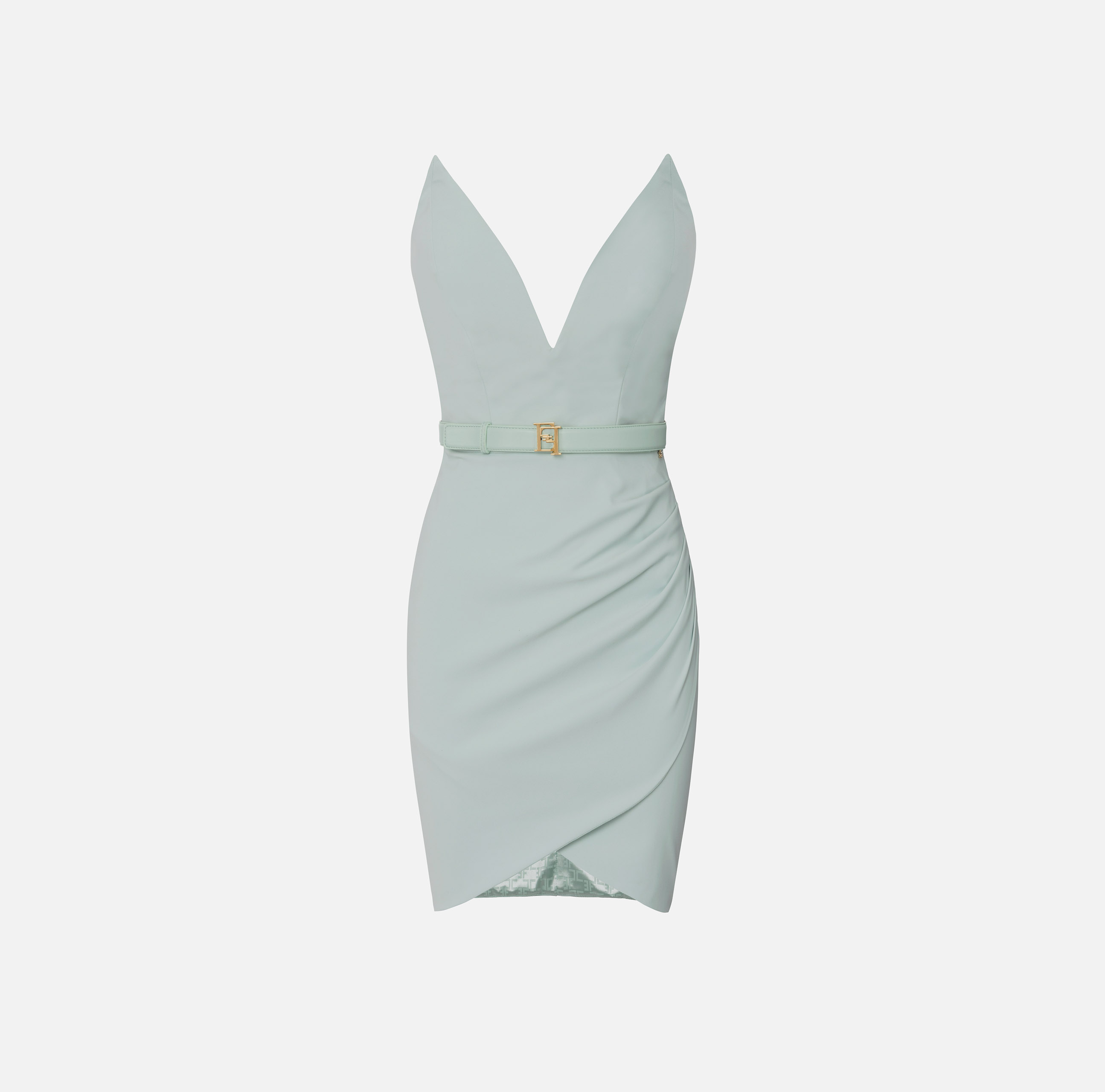 Technical fabric mini-dress with bustier-style bodice - ABBIGLIAMENTO - Elisabetta Franchi