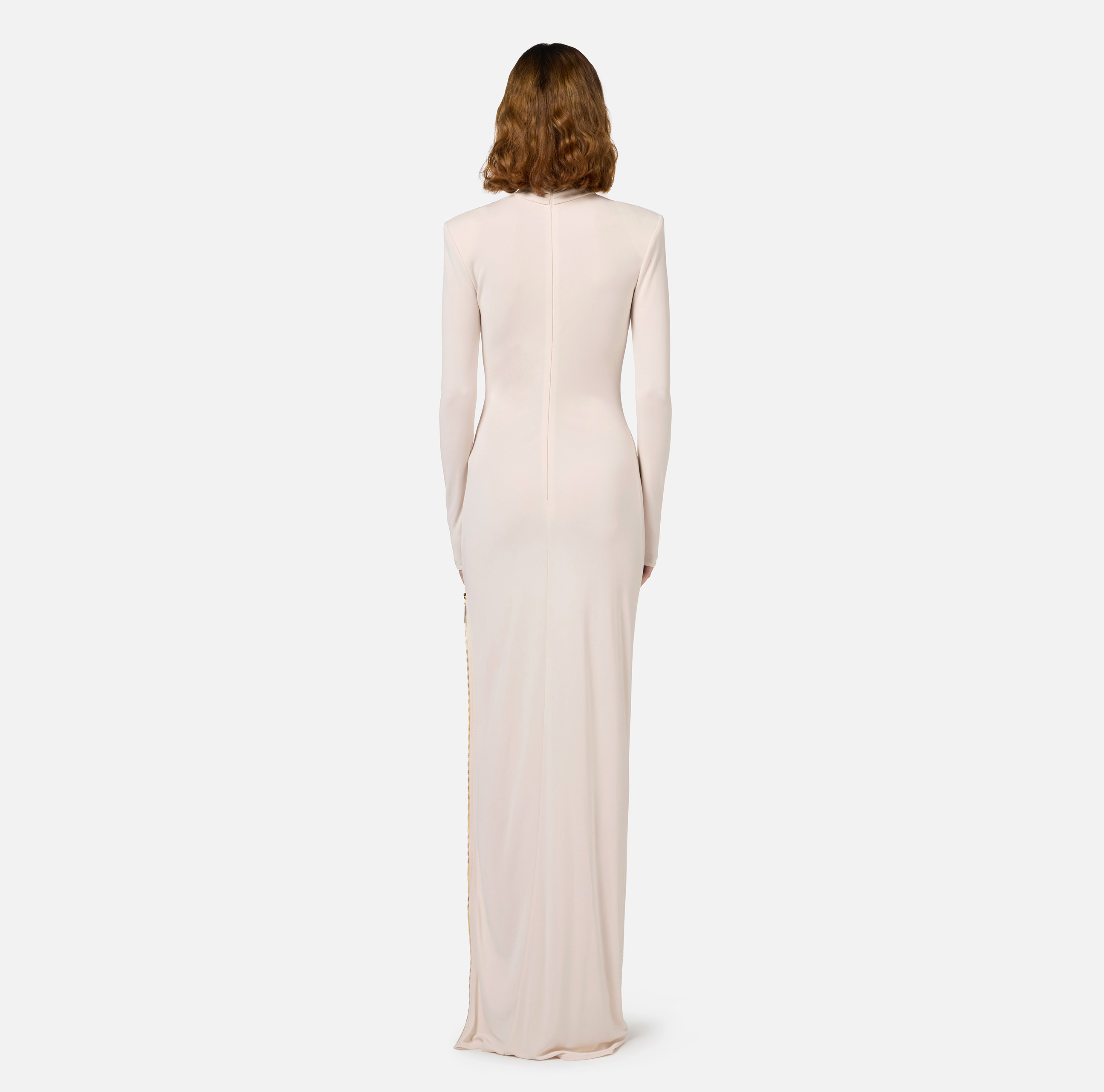 Jersey red carpet dress with side zip - Elisabetta Franchi