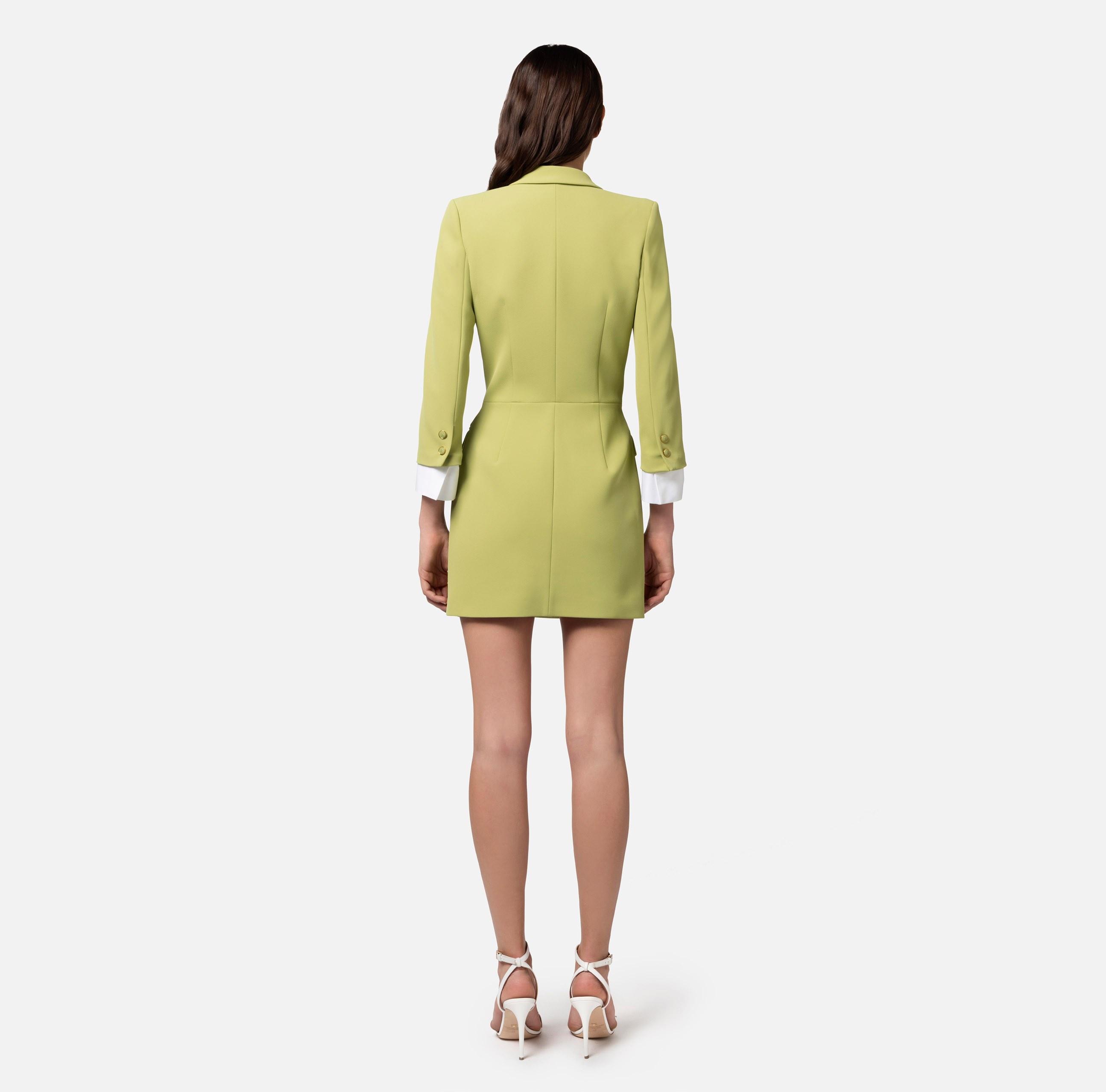 Платье-пиджак из крепа стретч - Elisabetta Franchi