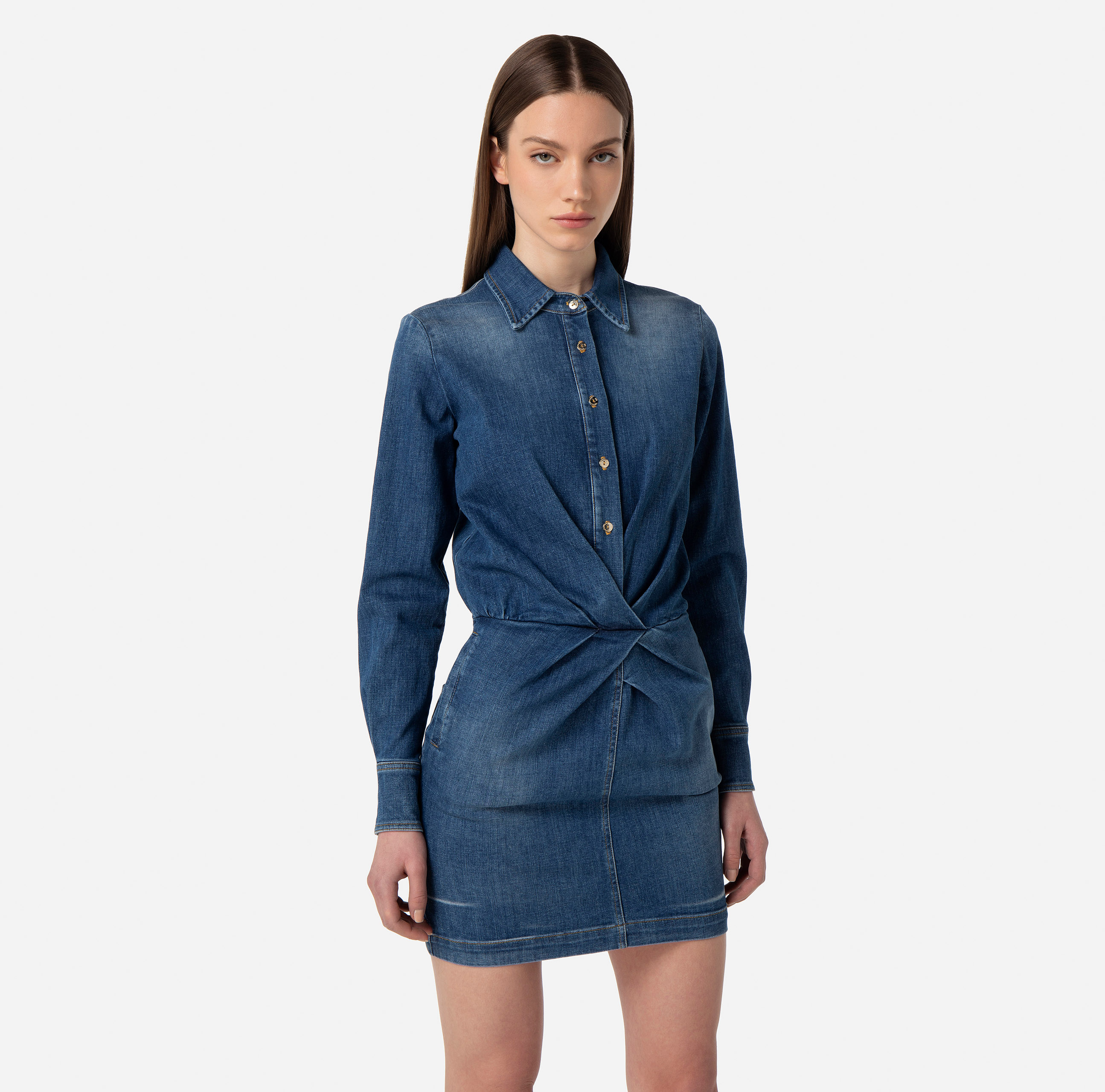 Mini-robe en jean - Elisabetta Franchi