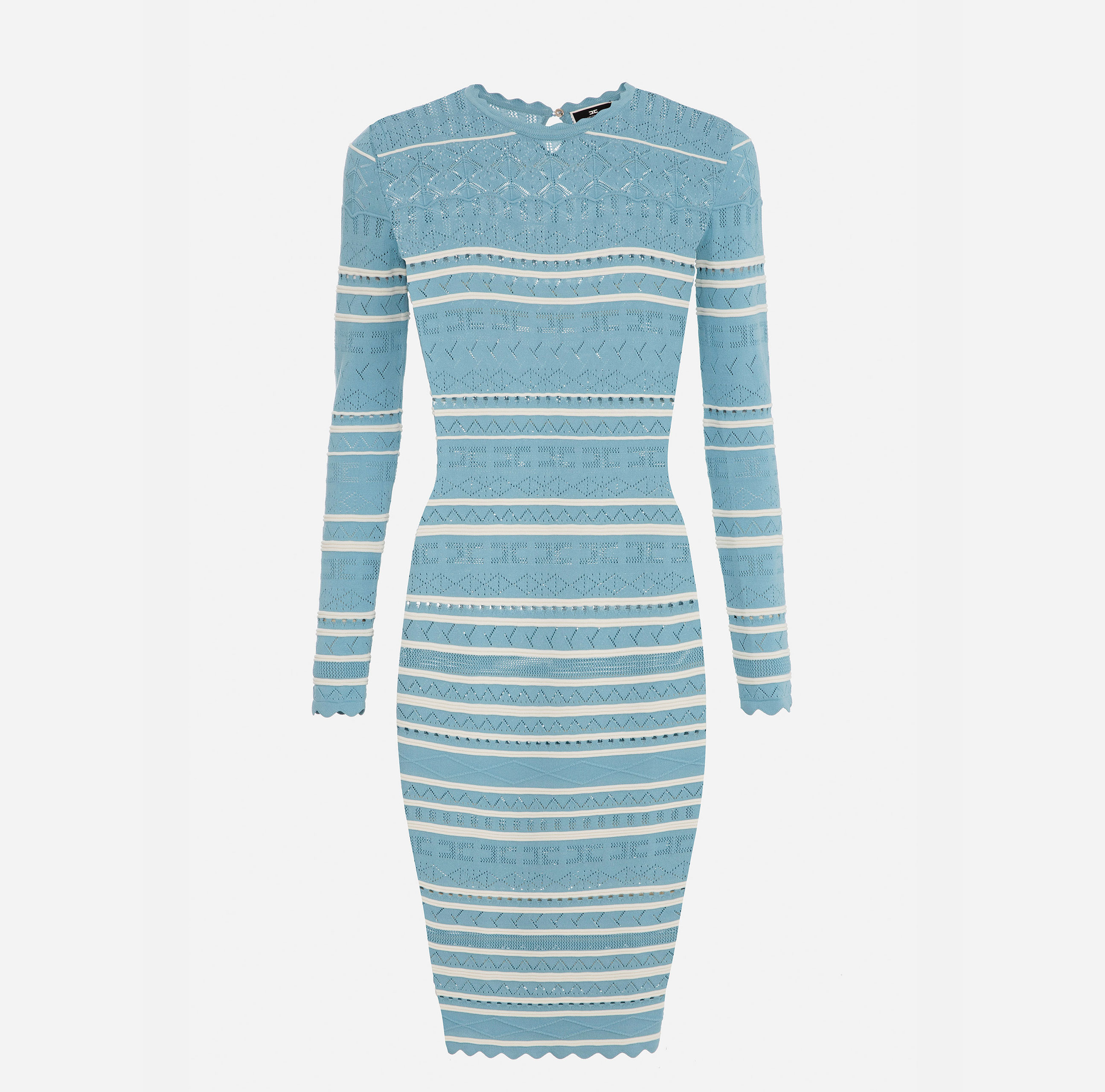 Crochet calf-length dress - ABBIGLIAMENTO - Elisabetta Franchi