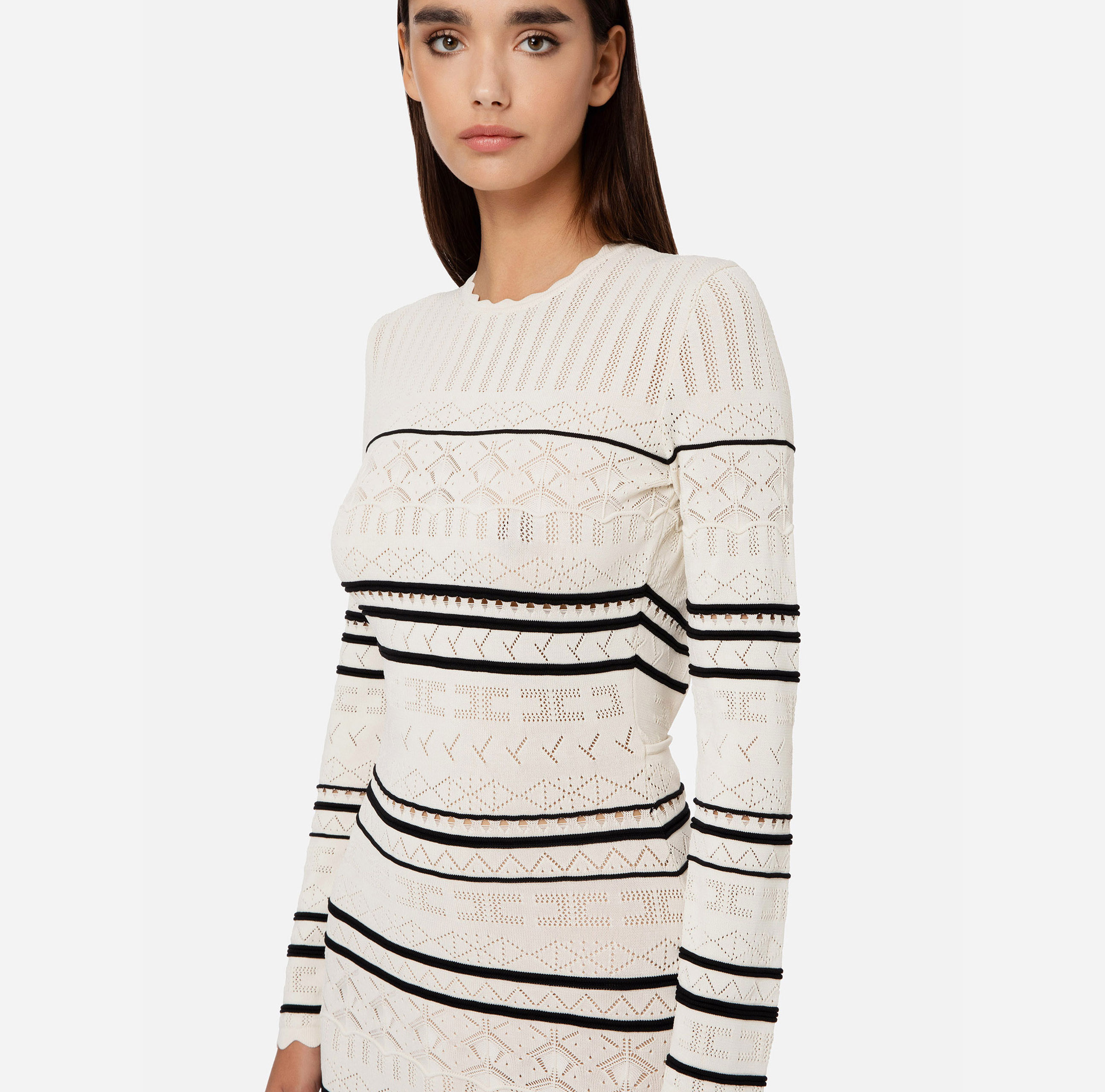 Crochet red carpet dress - Elisabetta Franchi