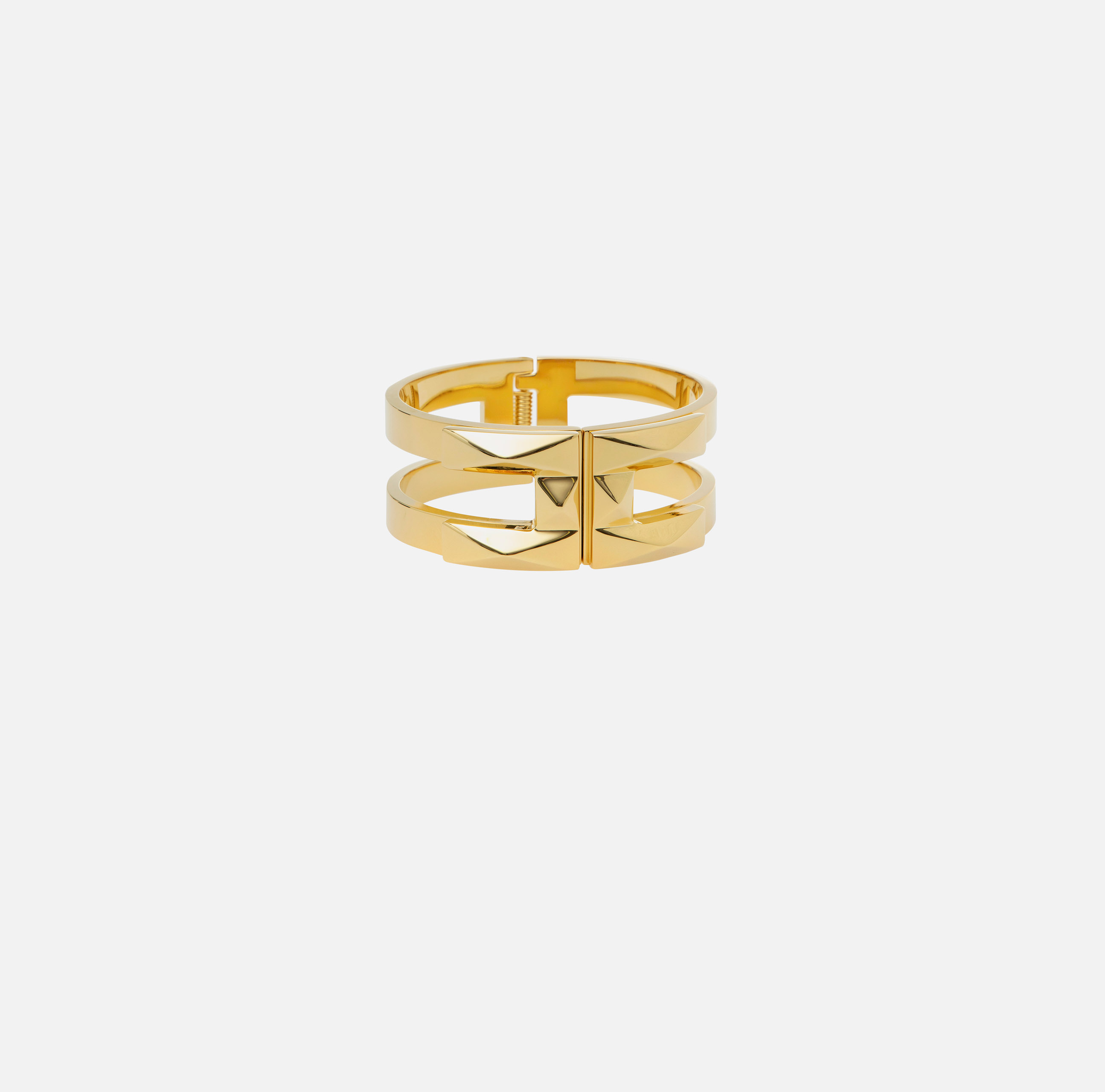Golden metal rigid bracelet - Elisabetta Franchi