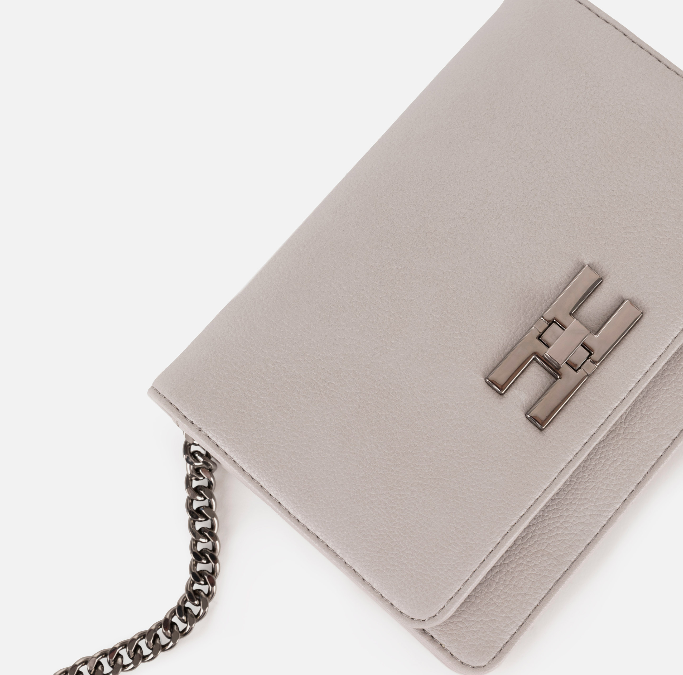 Shoulder bag with logoed turn-lock - Elisabetta Franchi