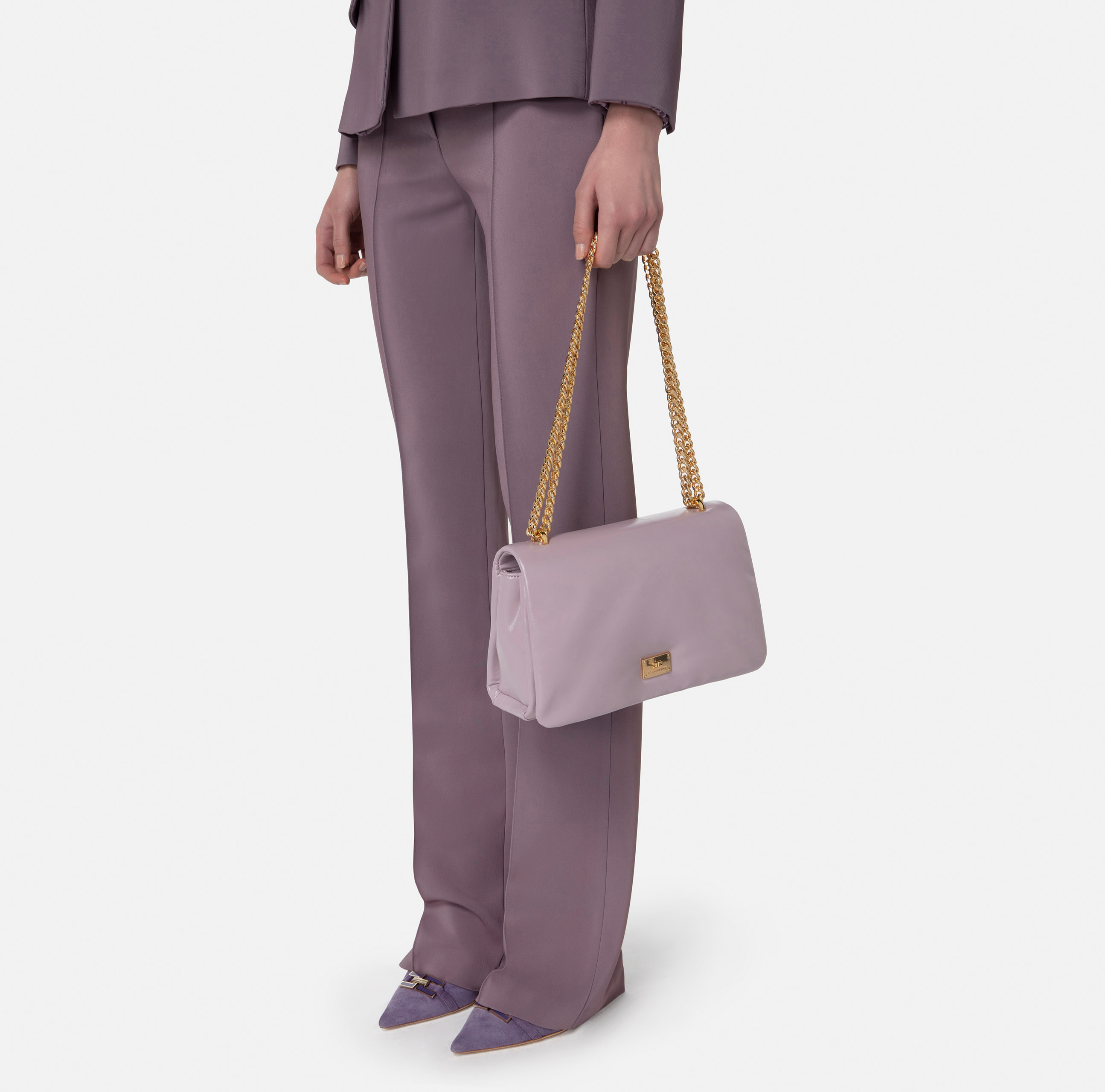 Medium puffy bag with shoulder strap - Elisabetta Franchi