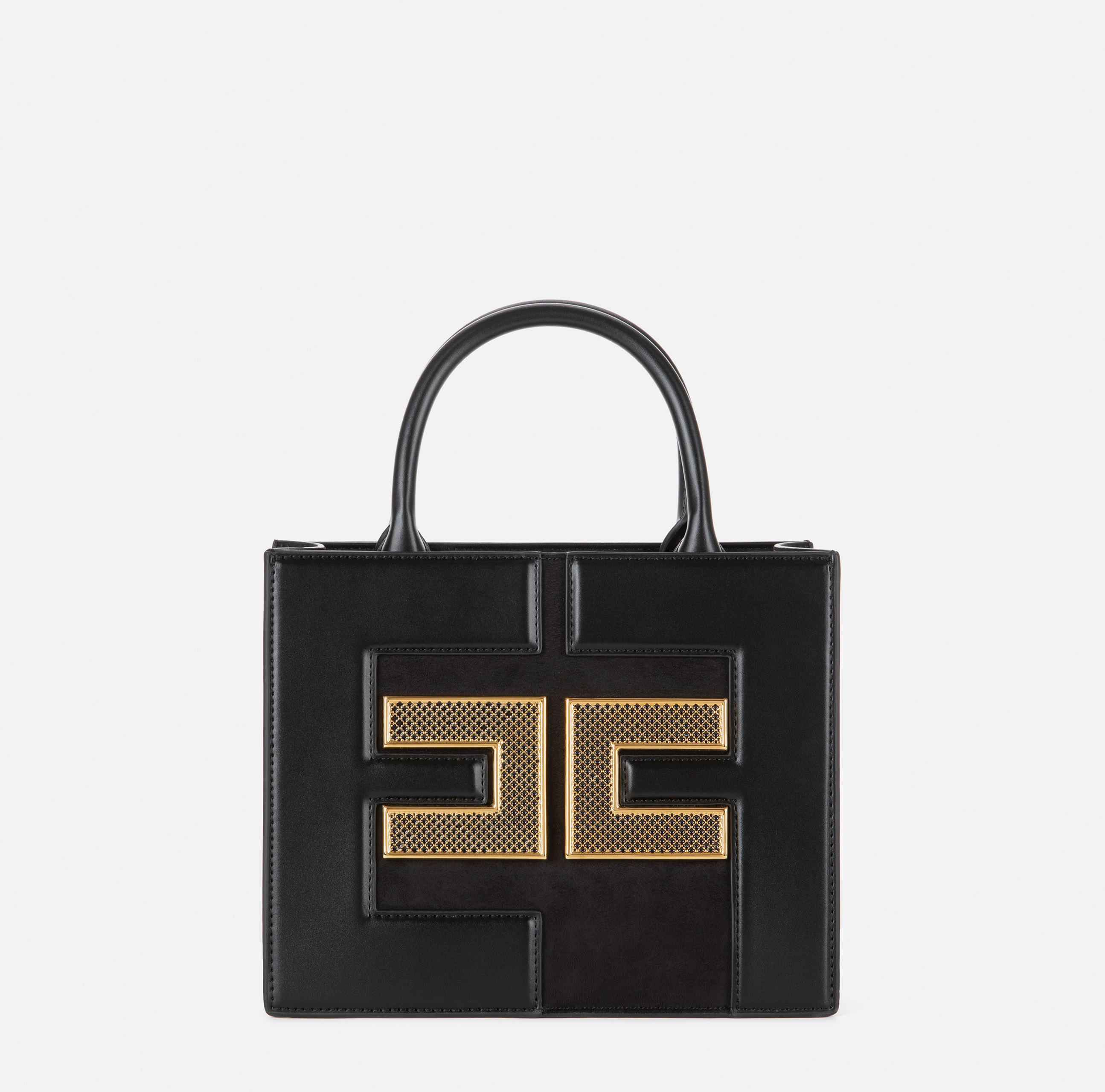Small handbag with mesh logo - BORSE - Elisabetta Franchi