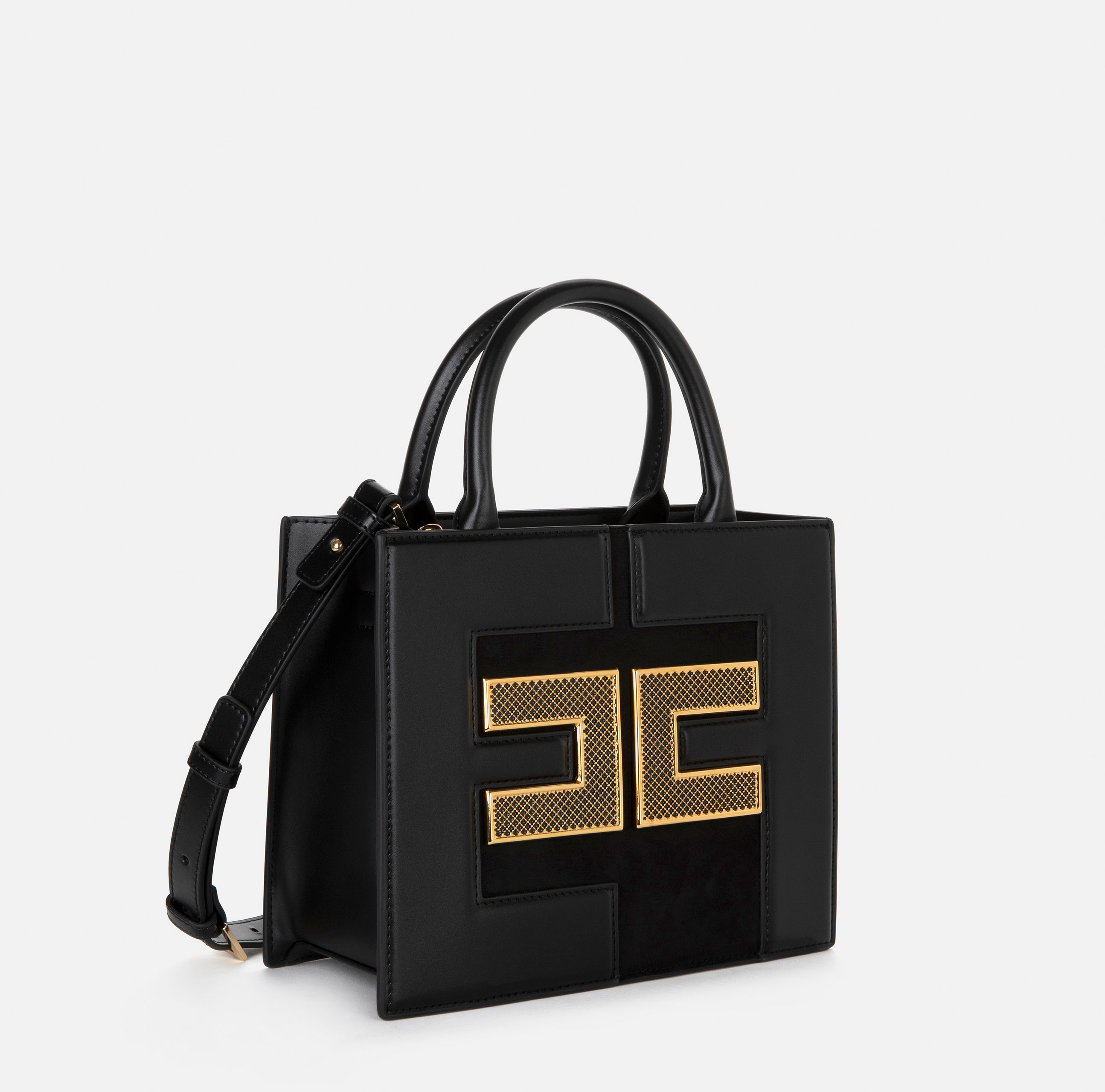Kleine Handtasche mit Netz-Logo - Elisabetta Franchi