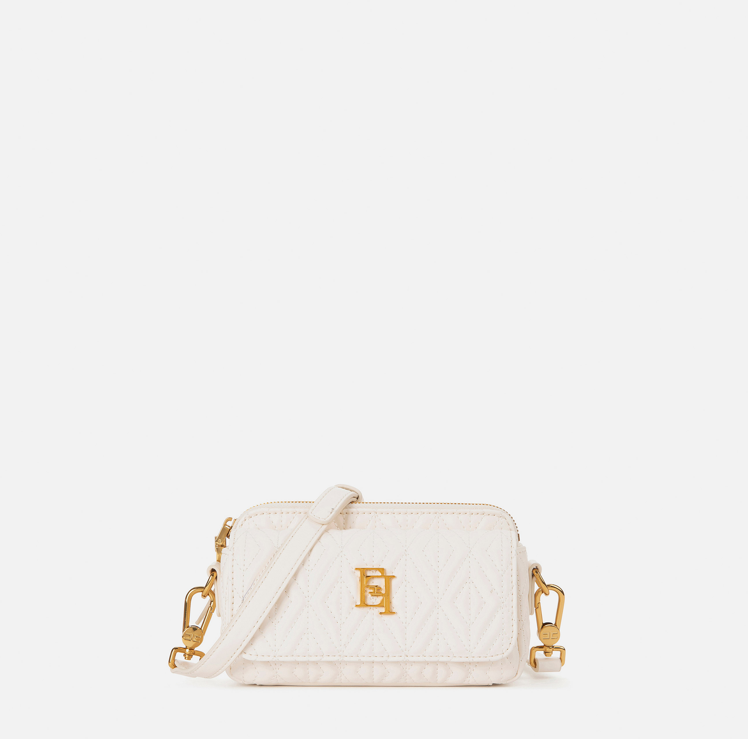 Small shoulder bag with diamond pattern - BORSE - Elisabetta Franchi