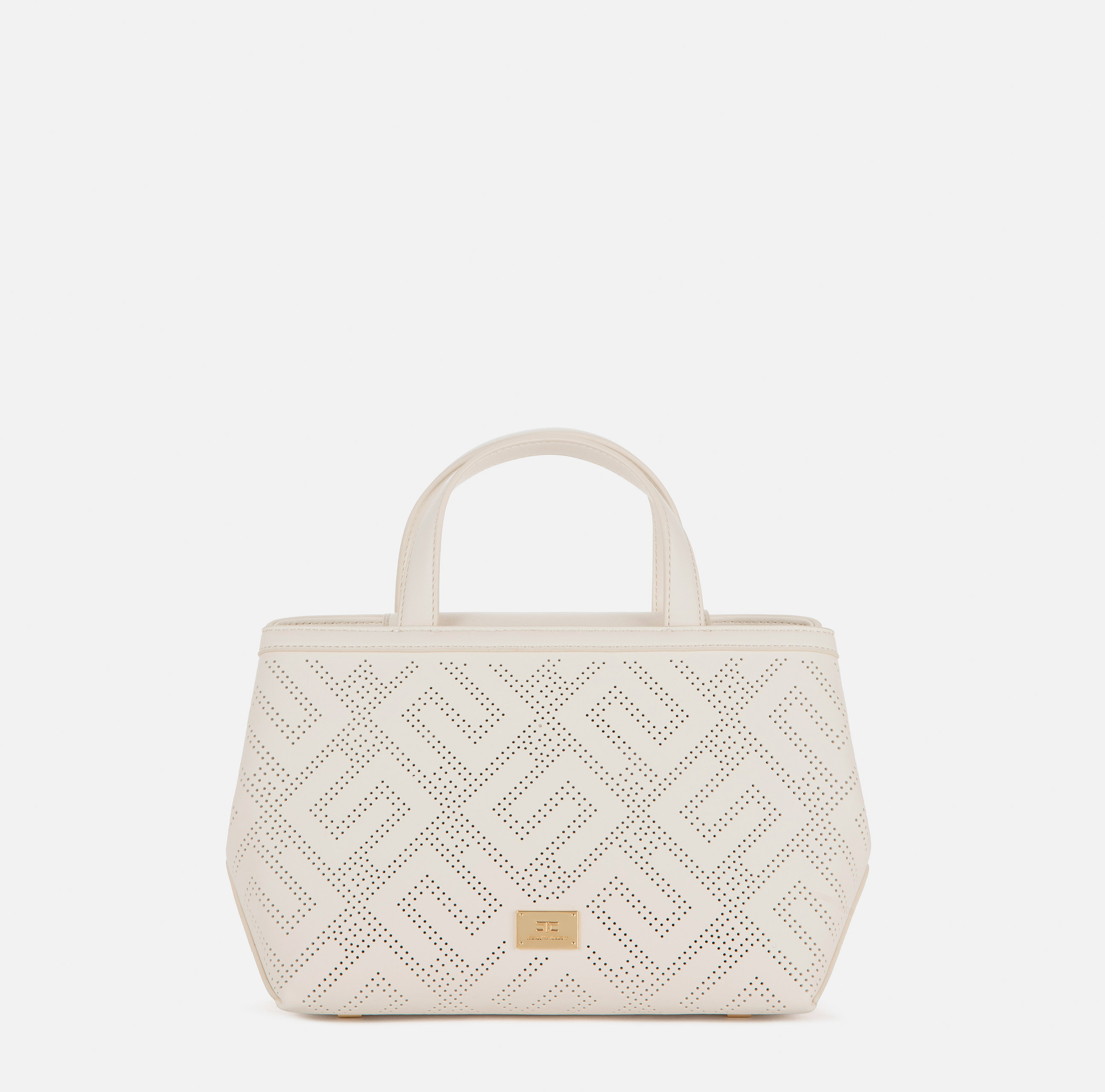 Small shopper bag with logo print - BORSE - Elisabetta Franchi