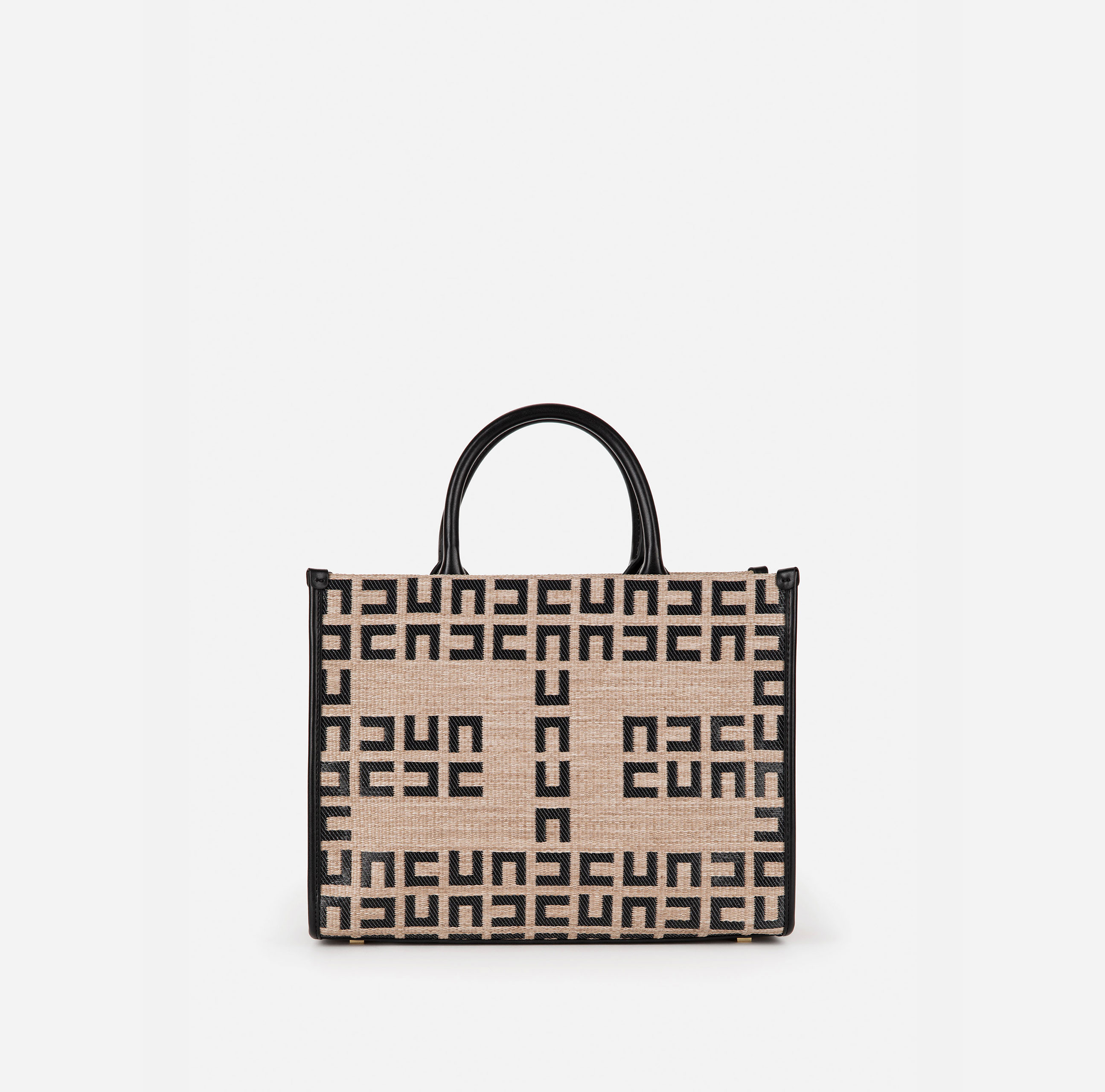Raffia small shopper bag - Elisabetta Franchi