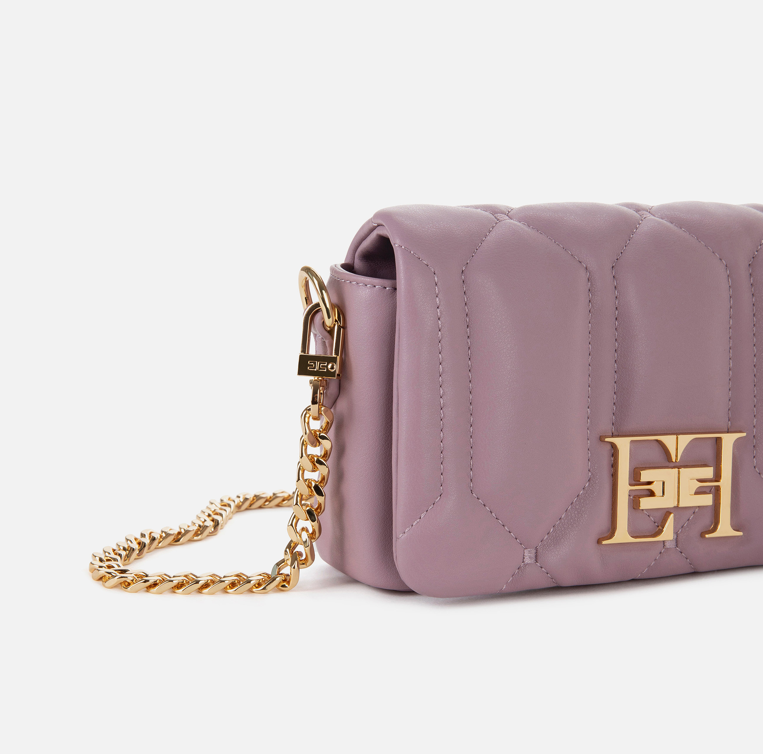 Small puffy bag with logoed plaque - Elisabetta Franchi