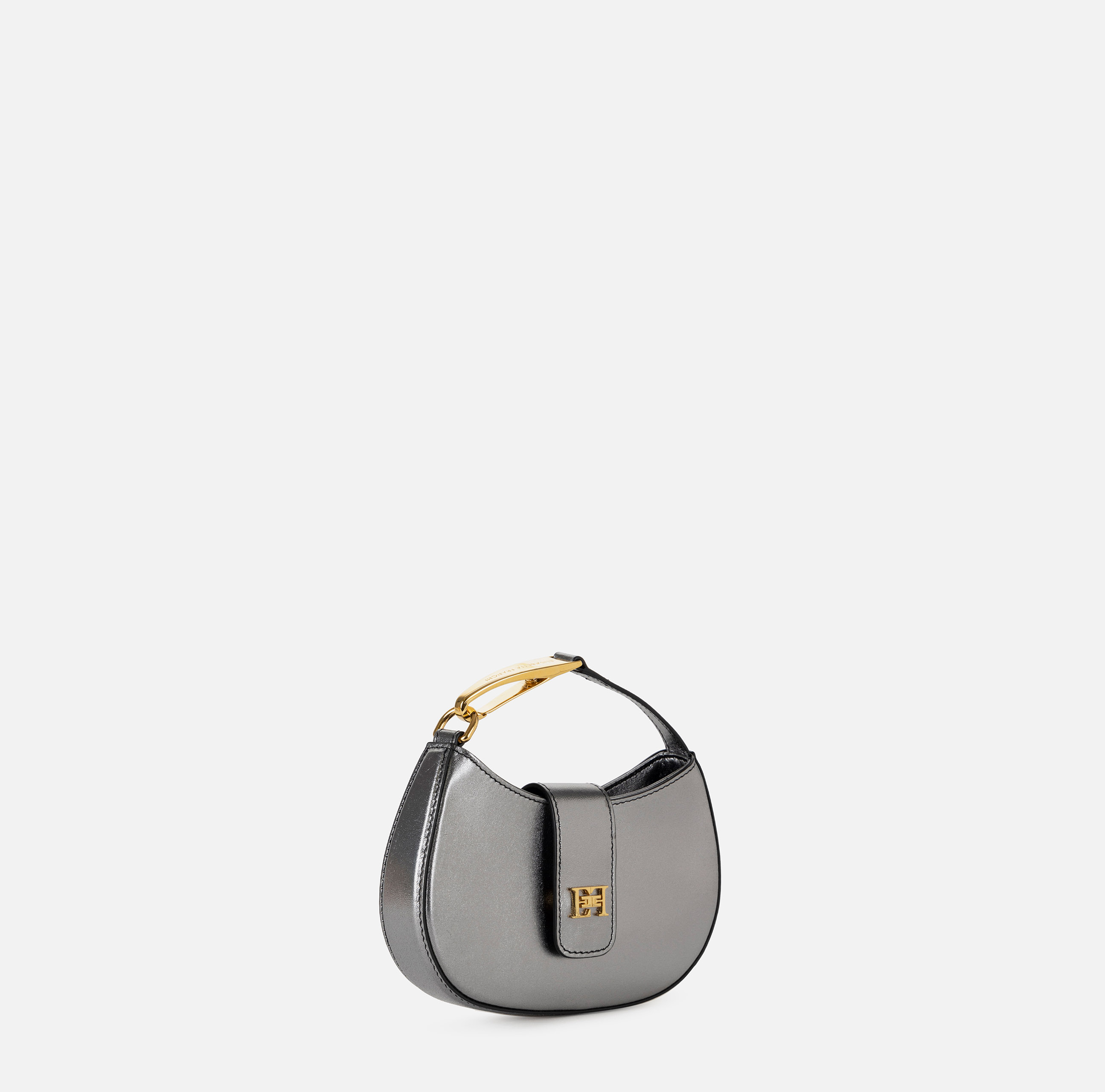Mini hobo bag with metal logo - Elisabetta Franchi