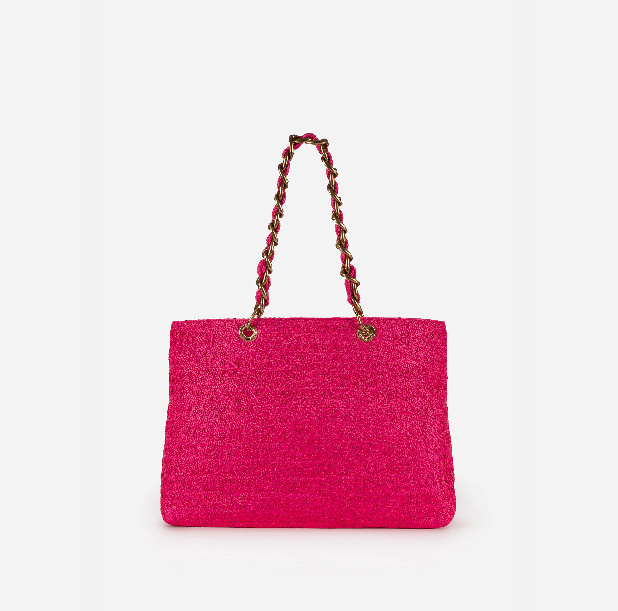 Large hobo bag in raffia - Elisabetta Franchi