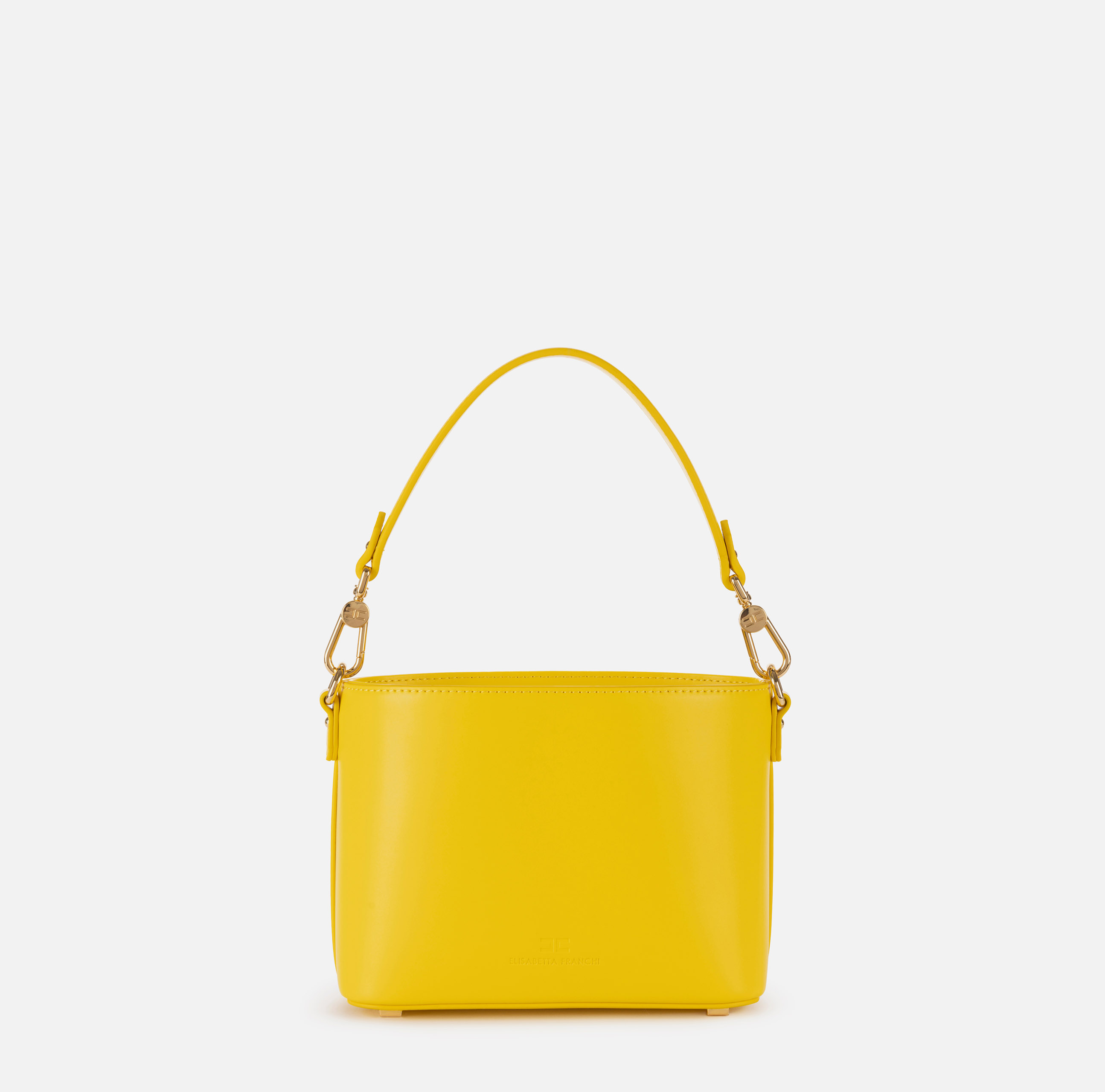 Bolso cubo con corchete con logotipo - Elisabetta Franchi