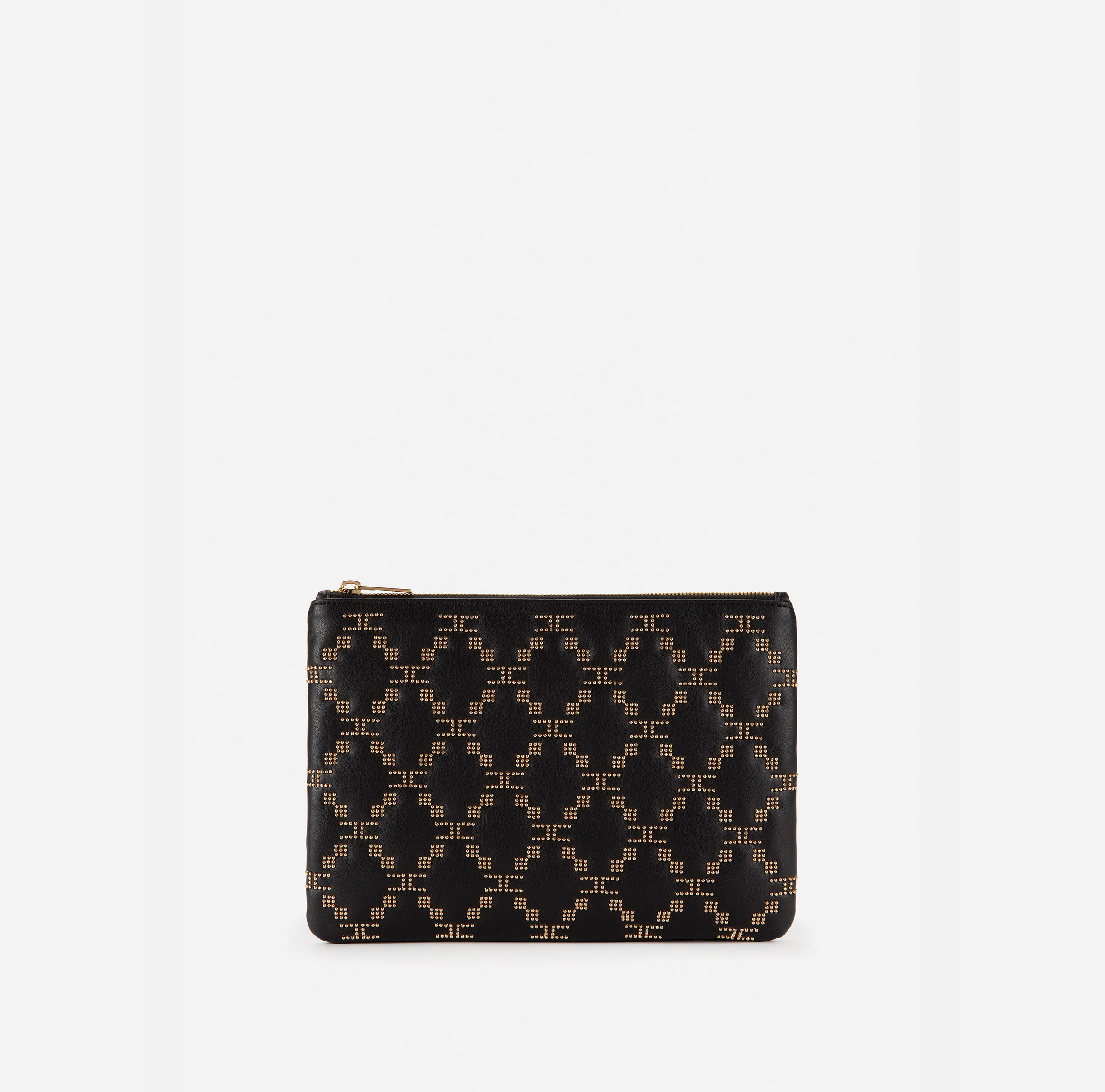 Large pouch bag with micro-studs pattern - Elisabetta Franchi