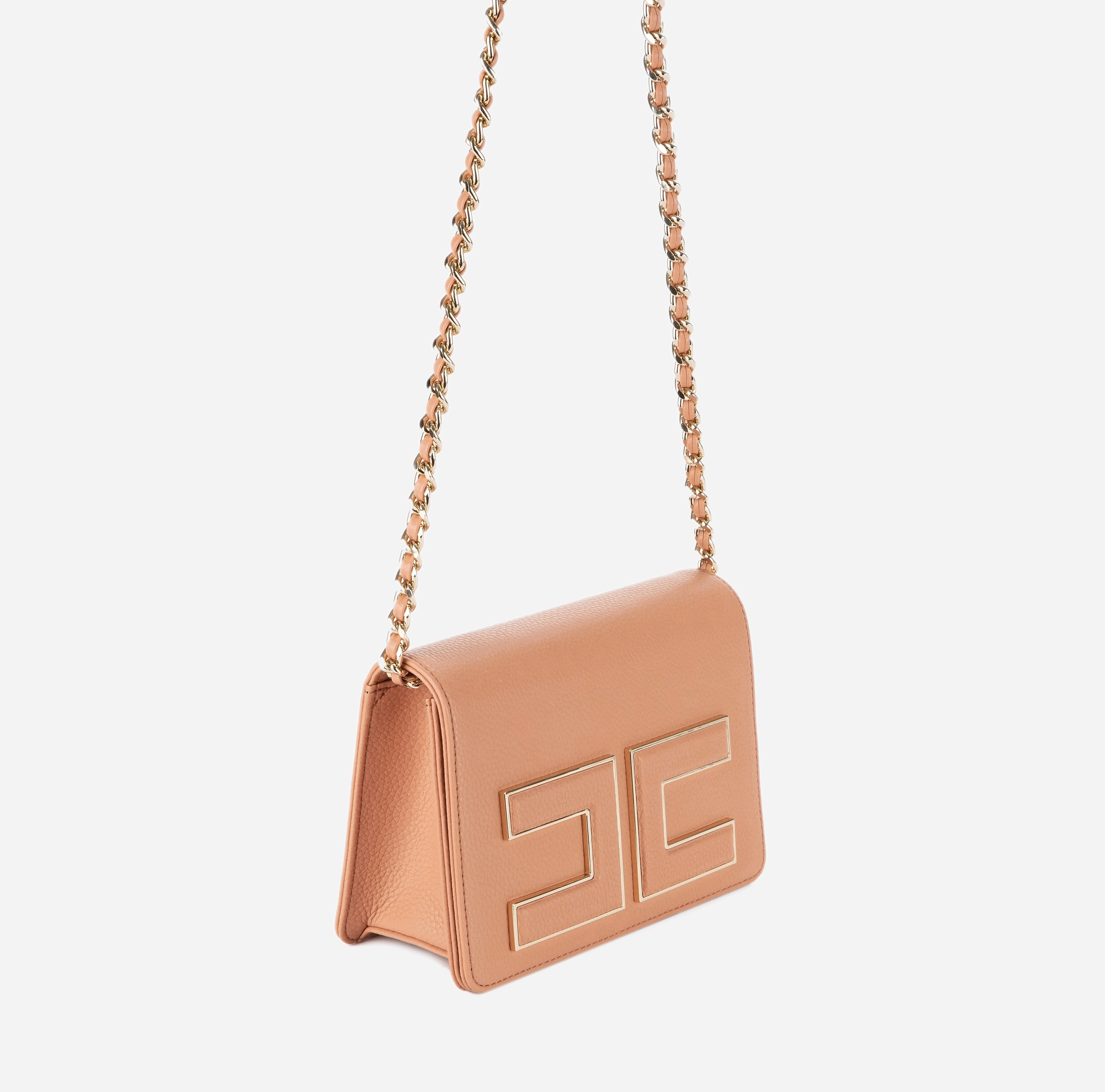 Shoulder Bag With Logo - Elisabetta Franchi
