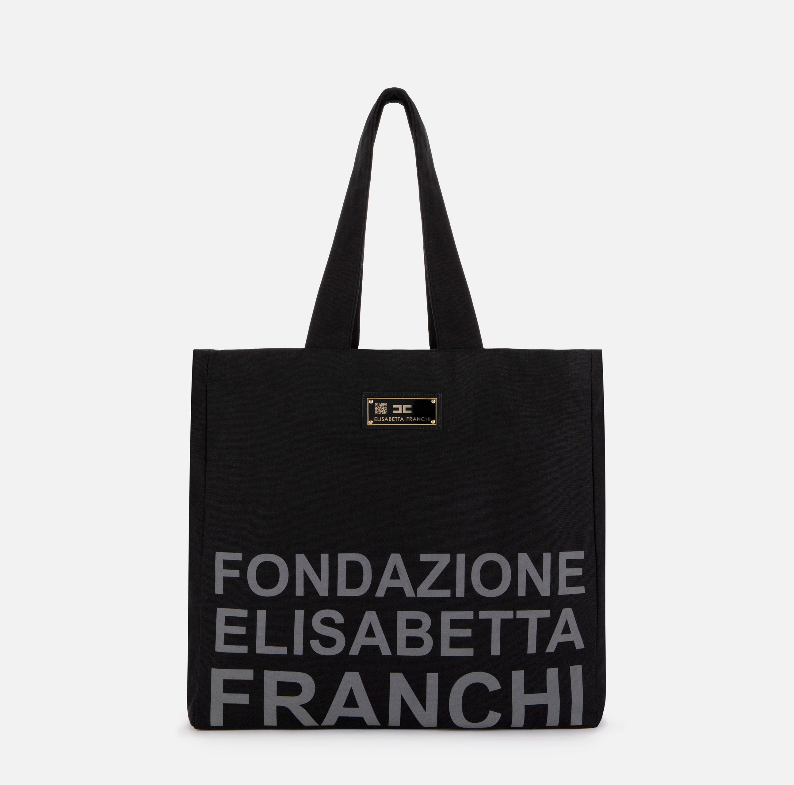 Cotton canvas bag - Elisabetta Franchi