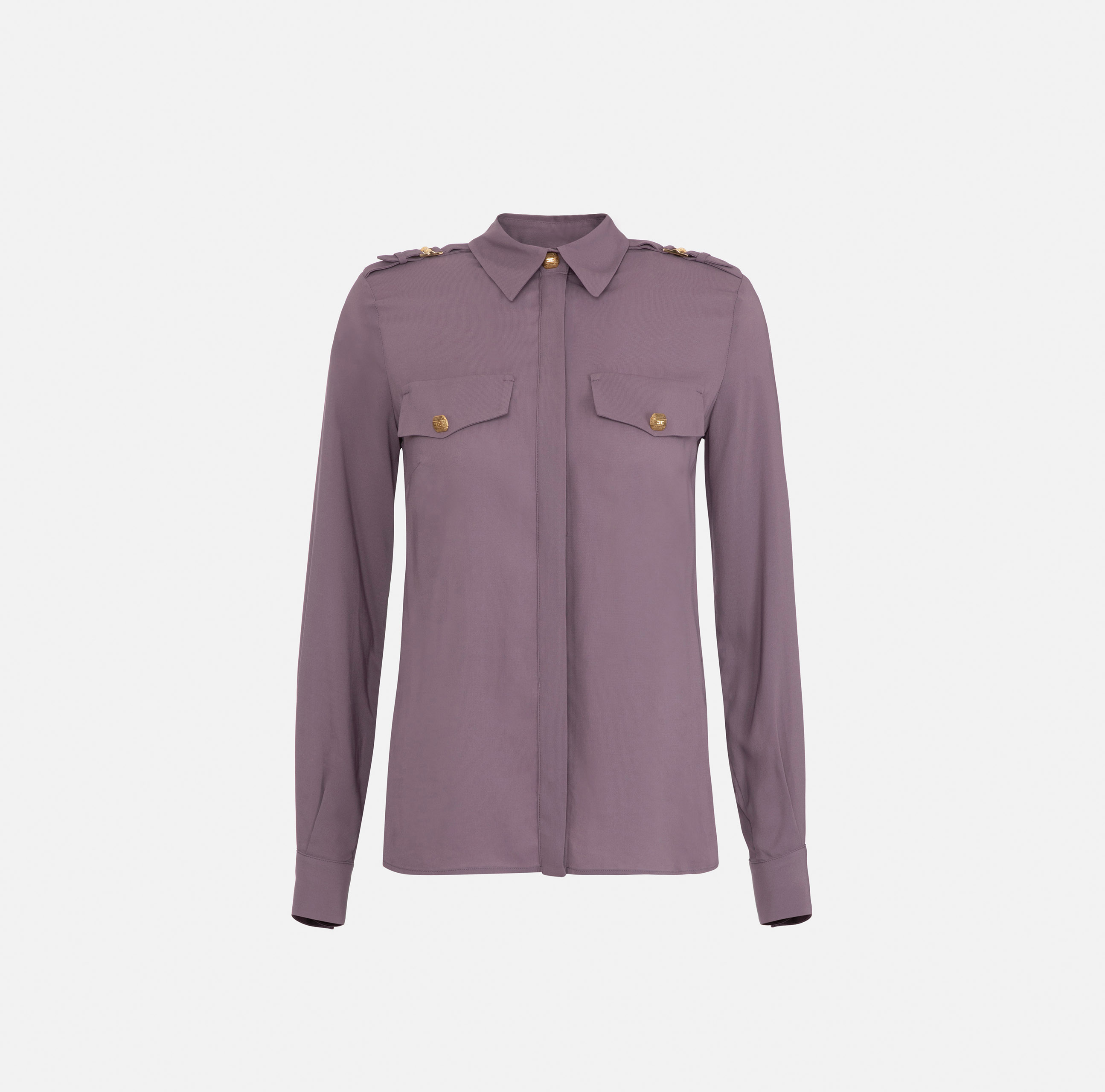Blouse in viscose fabric with pockets - Elisabetta Franchi