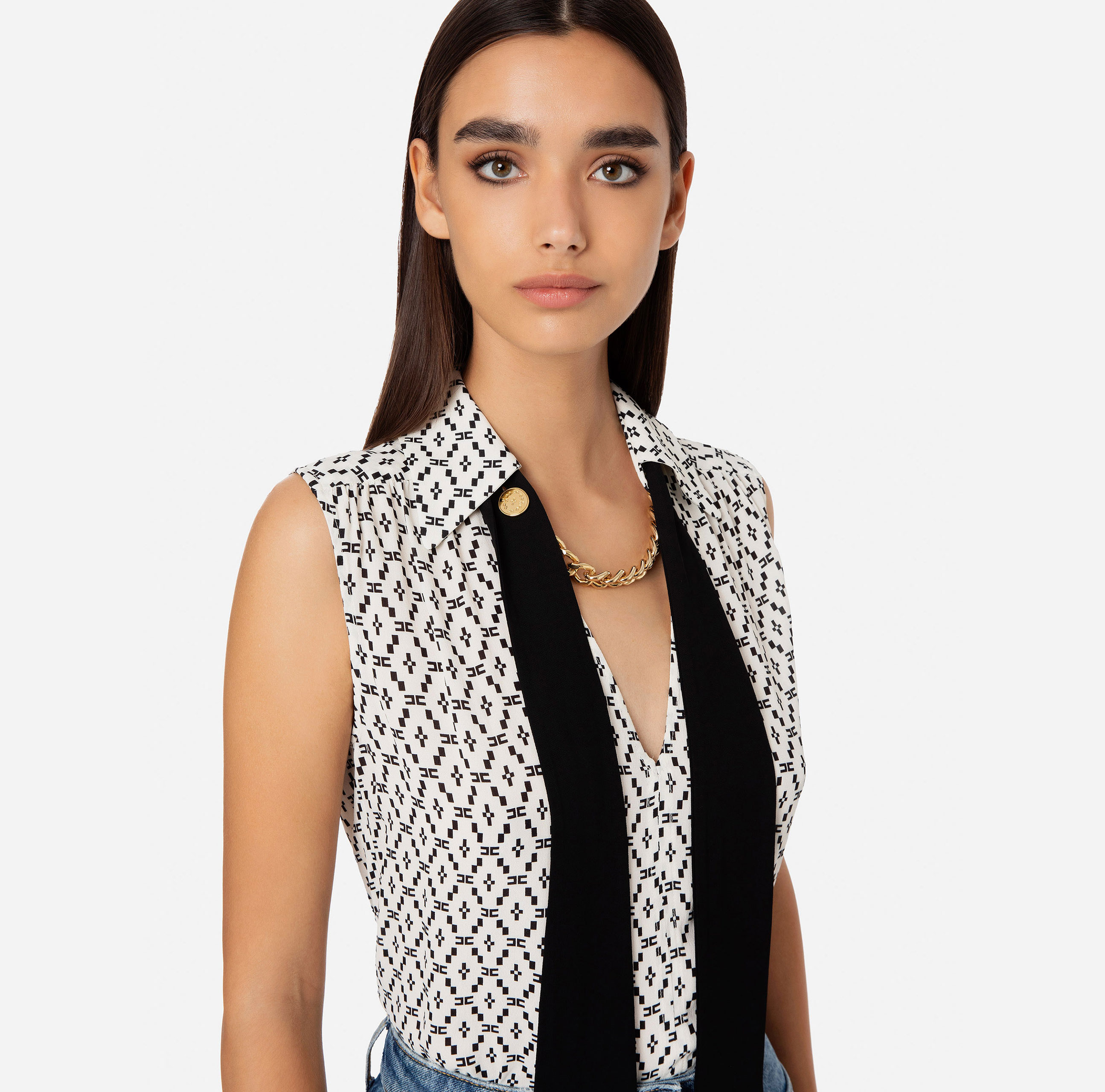 Sleeveless blouse - Elisabetta Franchi