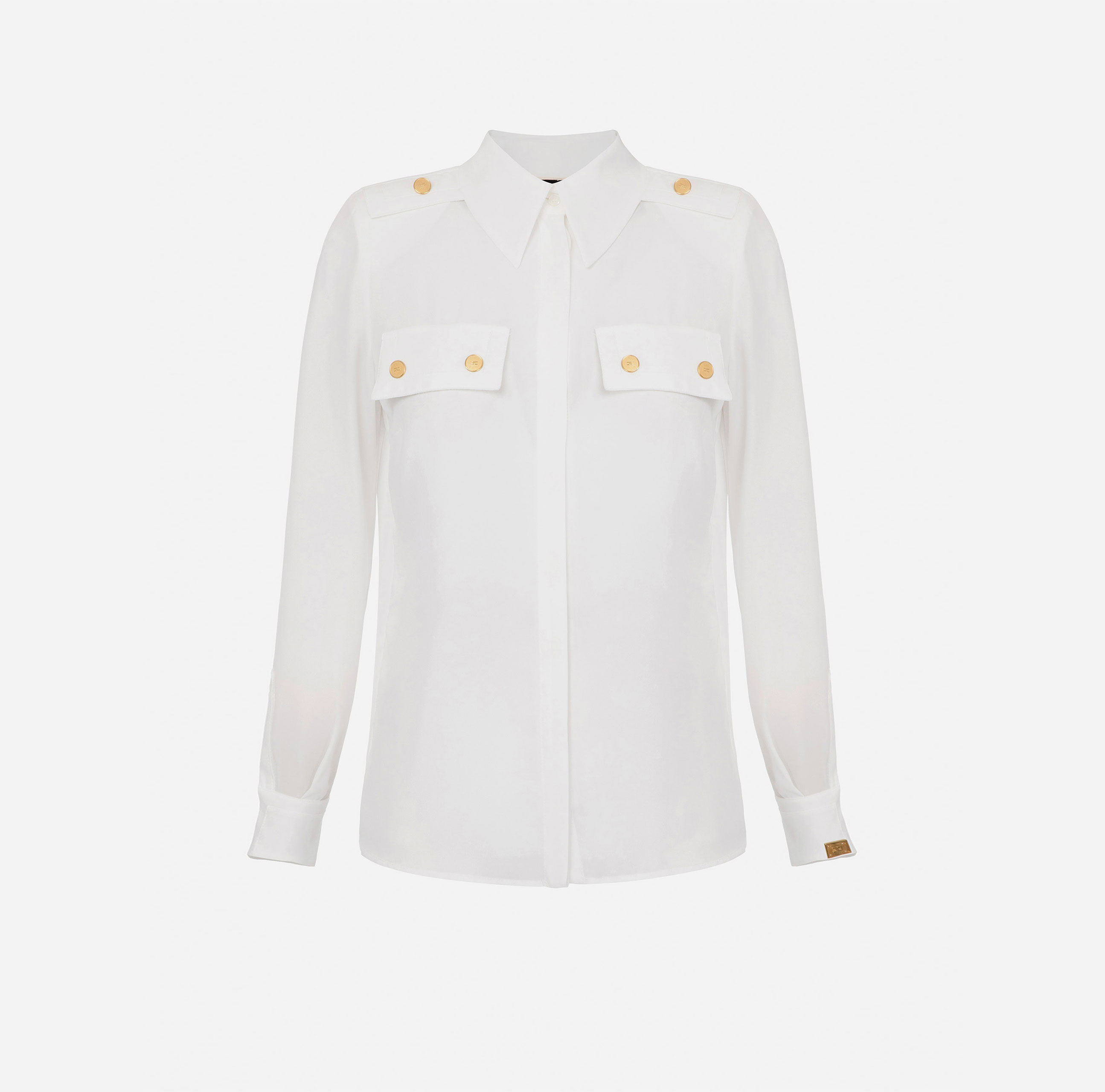 Shirt with flashes and pockets with flaps - ABBIGLIAMENTO - Elisabetta Franchi