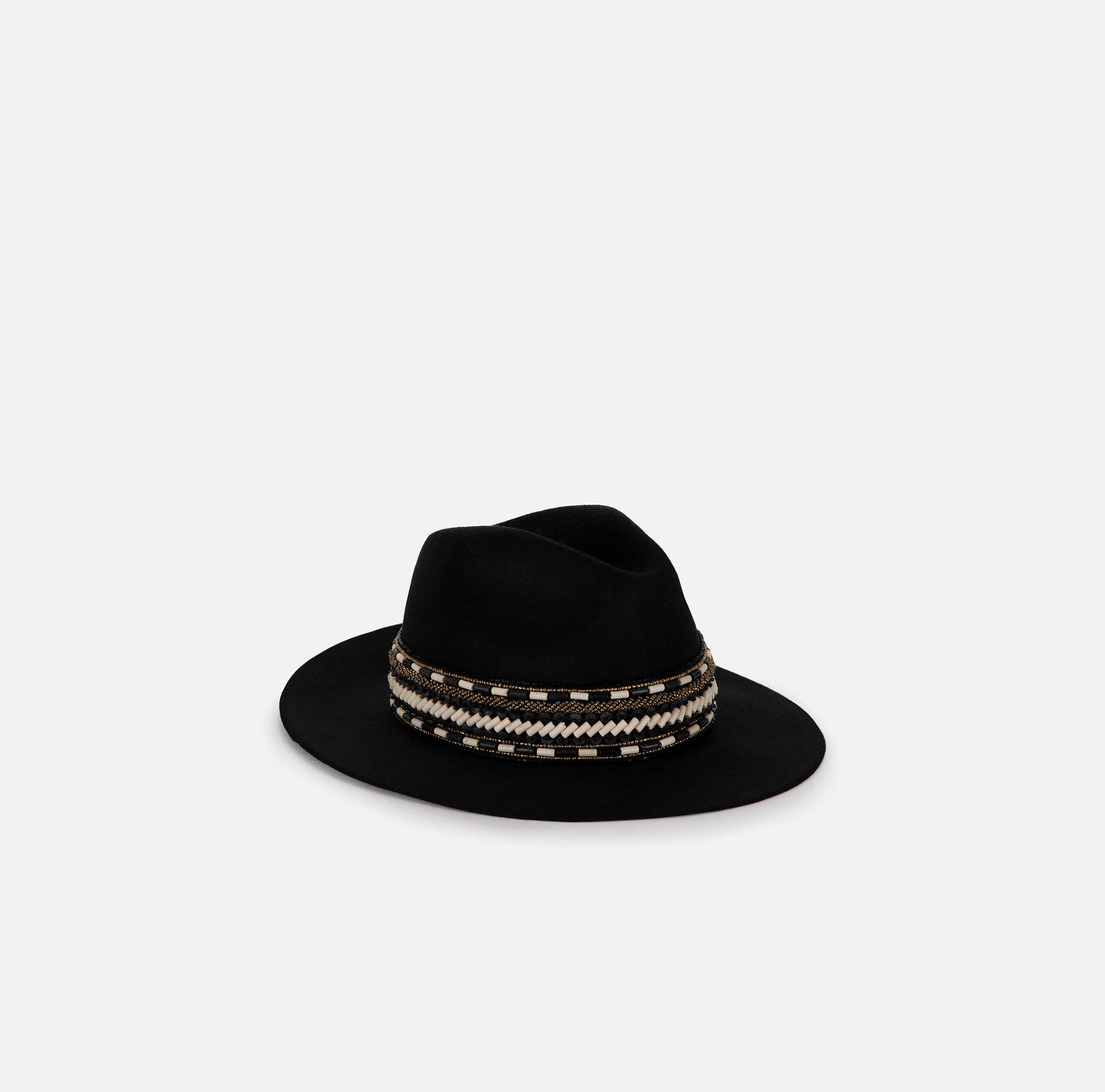 Cappello in feltro di lana a falda corta - Elisabetta Franchi