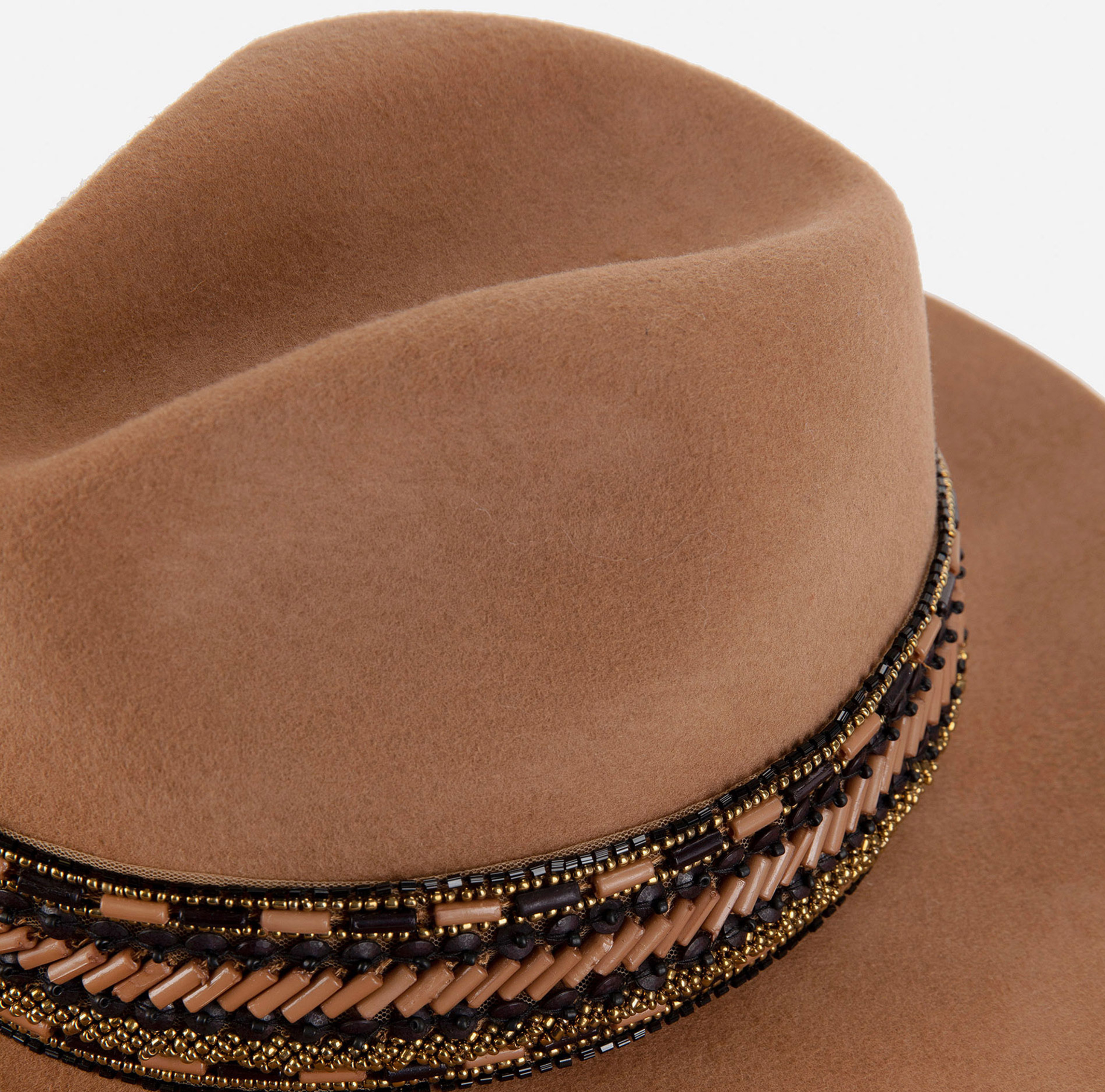 Wool felt hat with narrow brim - Elisabetta Franchi