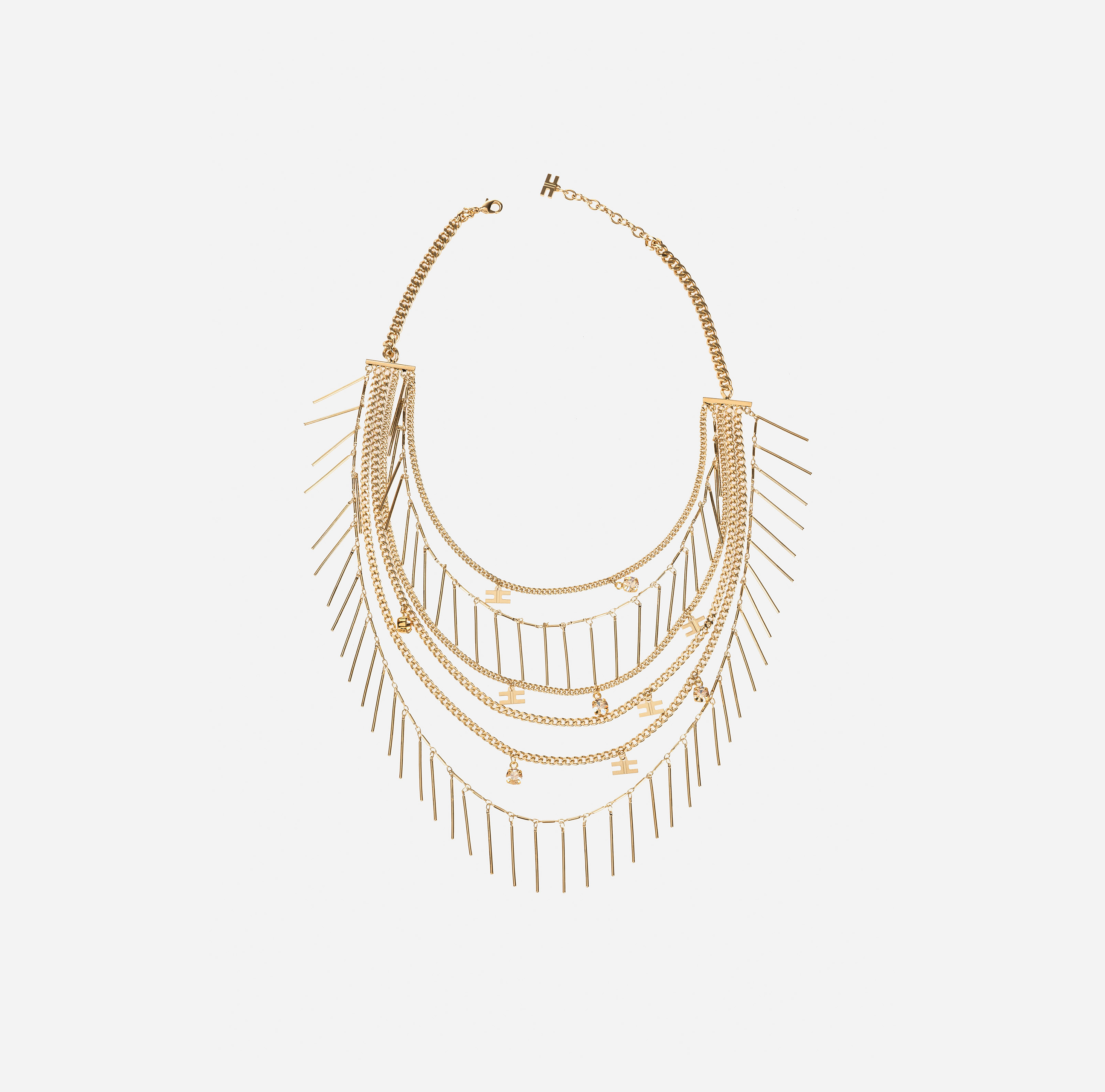 Multi-strand choker necklace - Elisabetta Franchi