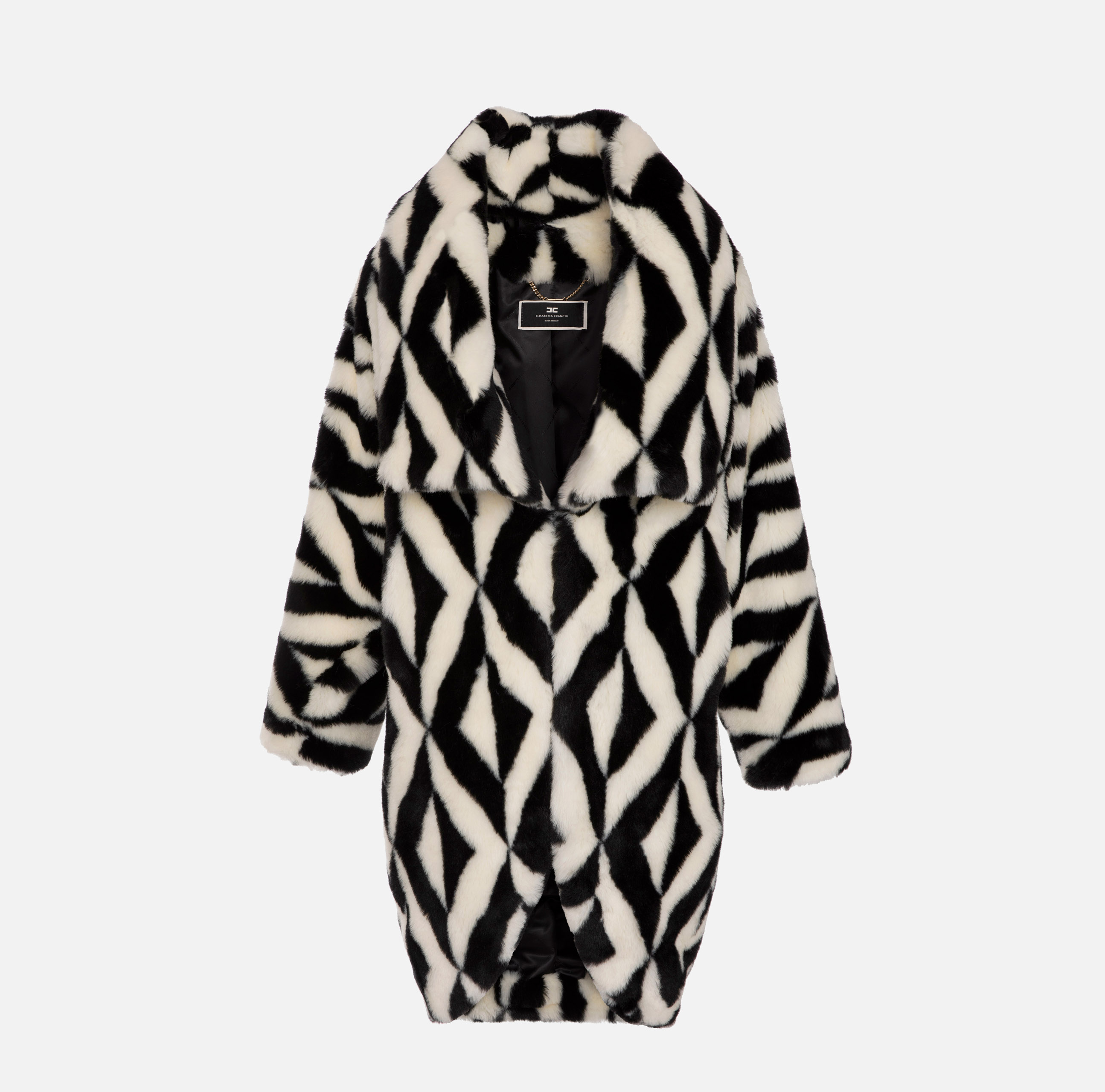 Manteau kimono en tissu à effet doux - ABBIGLIAMENTO - Elisabetta Franchi