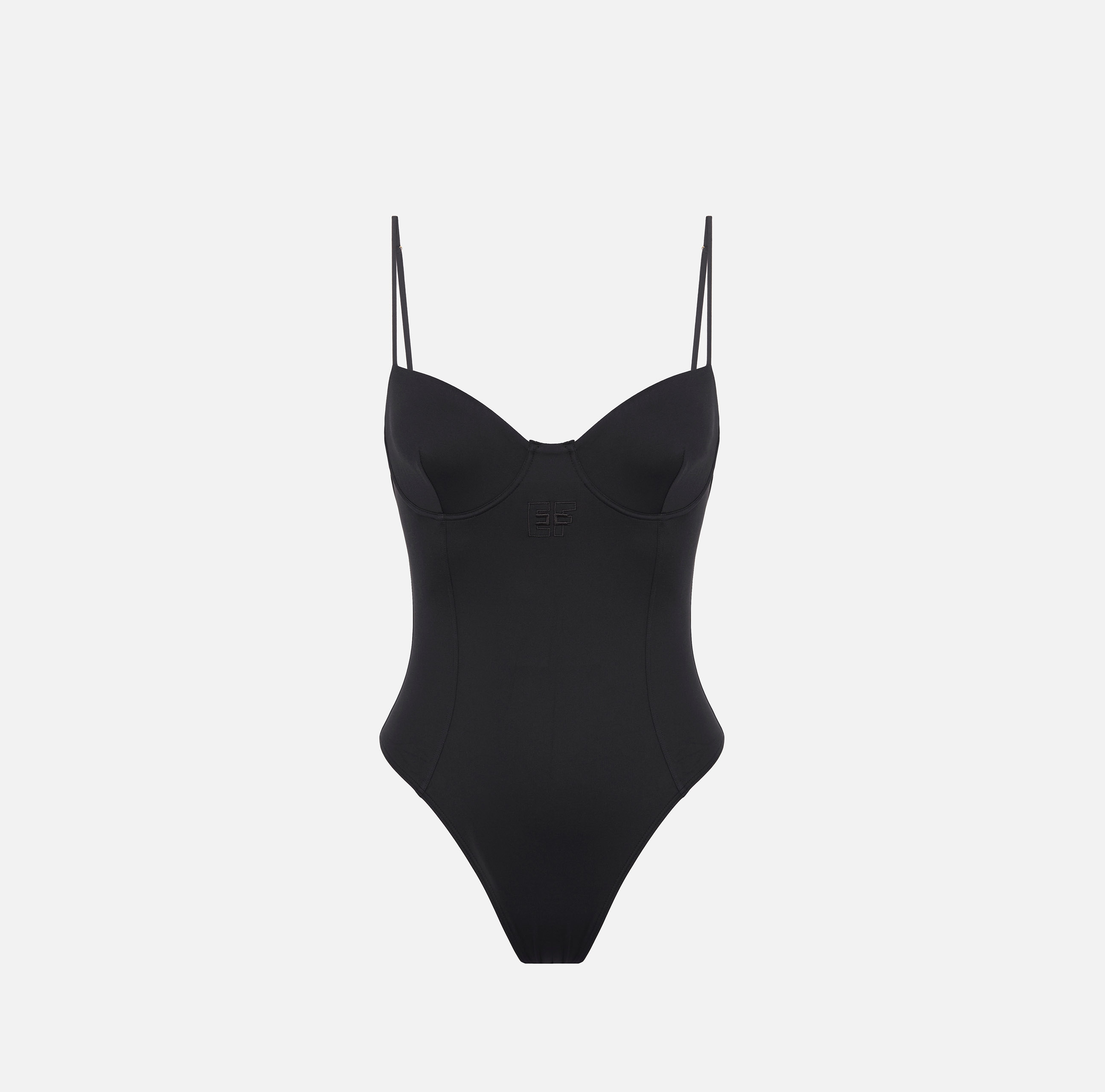 One-piece swimsuit with sweetheart neckline - Elisabetta Franchi
