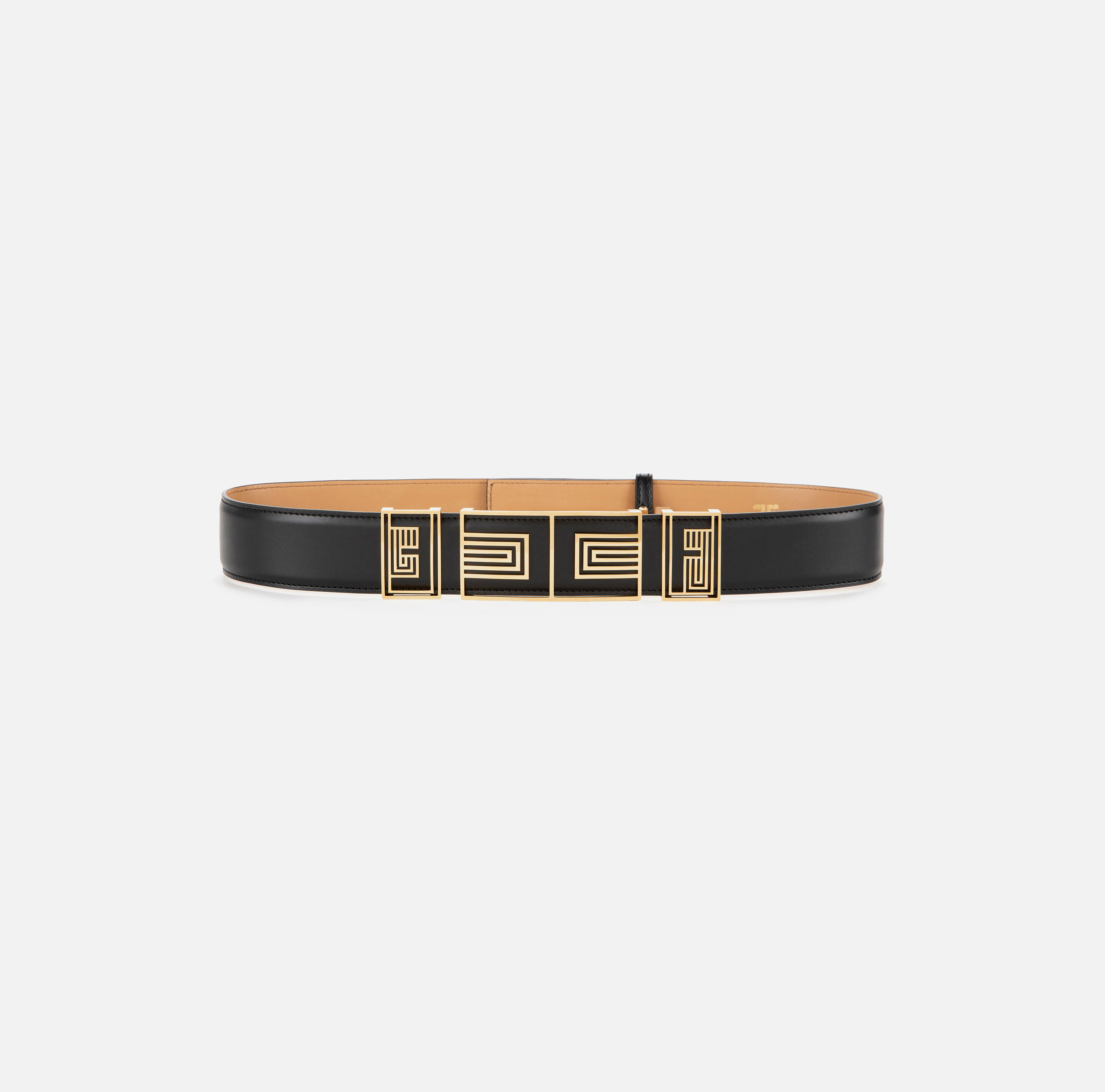 Faux leather belt with déco logo - ACCESSORI - Elisabetta Franchi