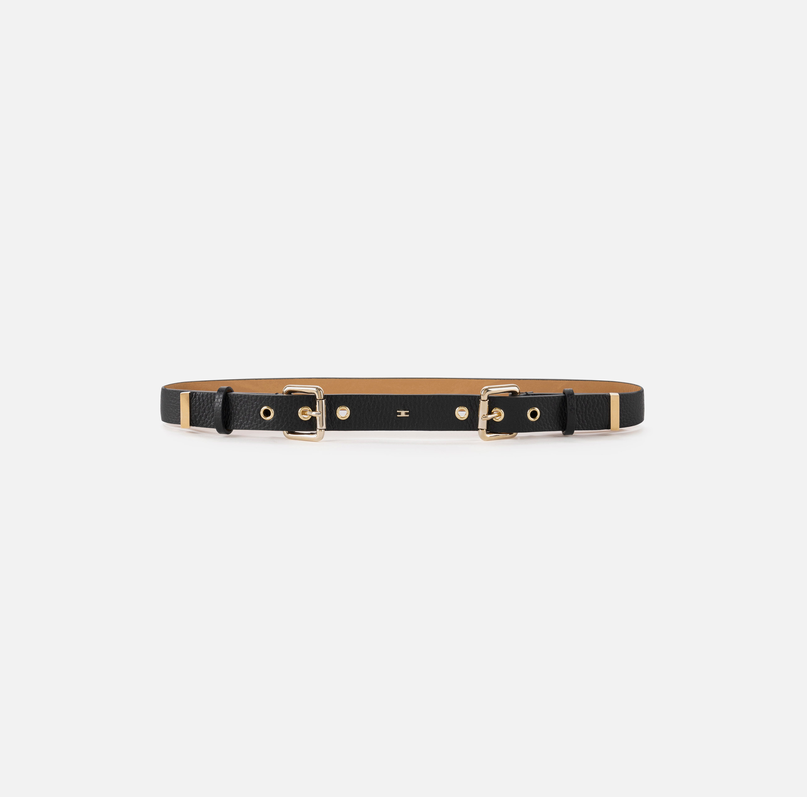 Synthetic material thin belt with eyelets - Elisabetta Franchi