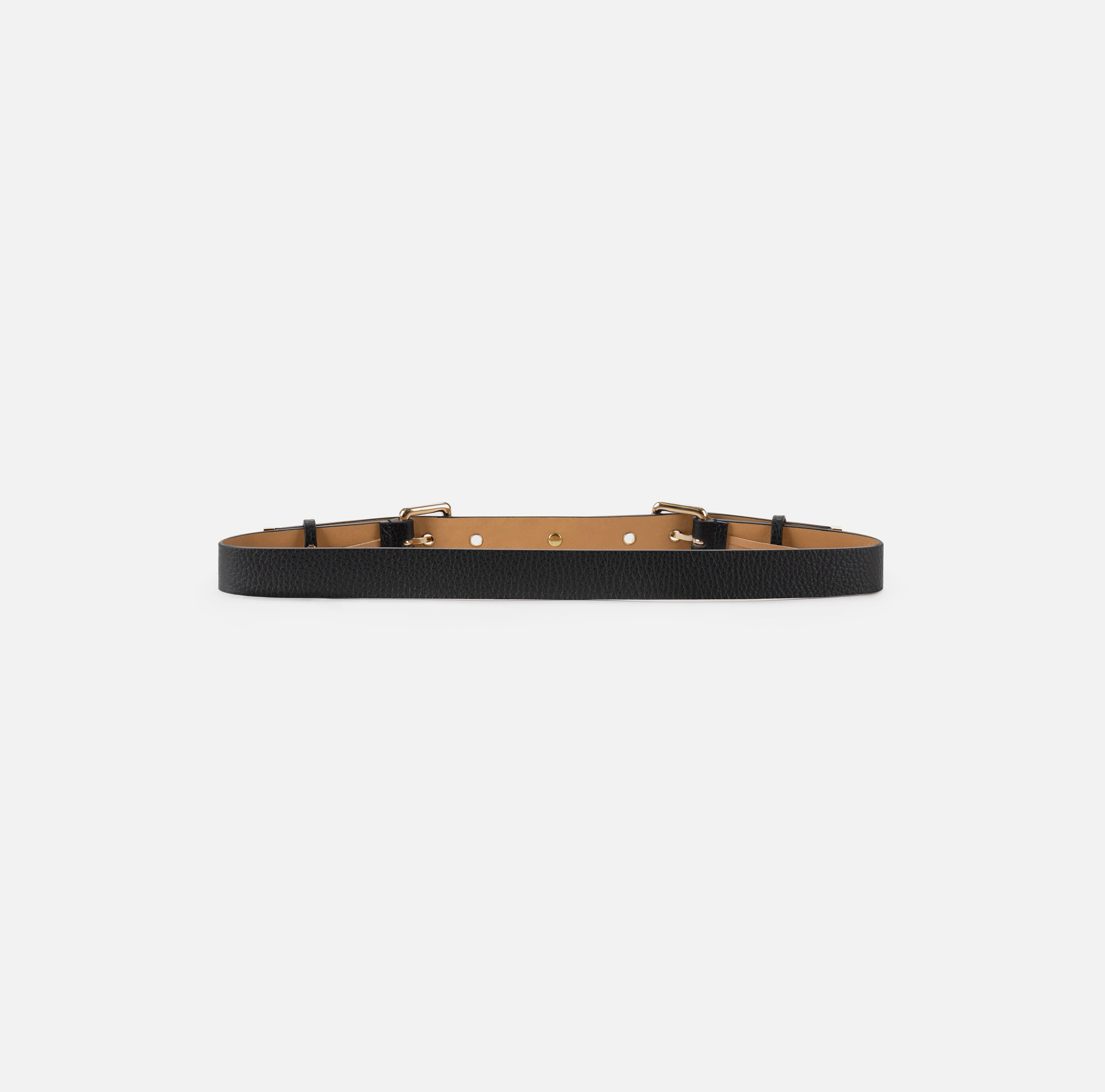 Cintura sottile in materiale sintetico con occhielli - Elisabetta Franchi