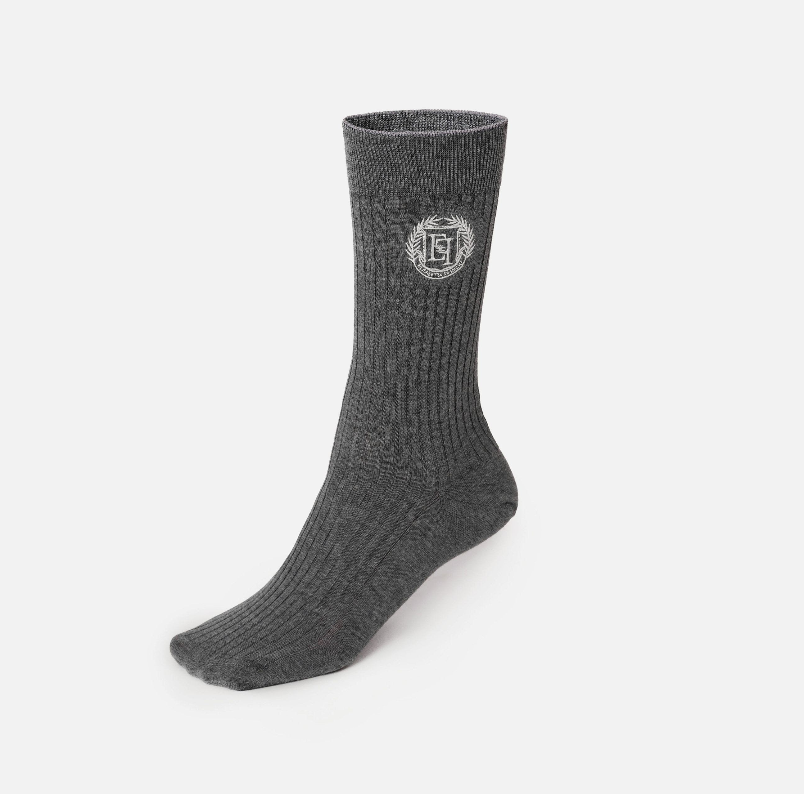 Chaussettes en pure laine avec broderie logo - ACCESSORI - Elisabetta Franchi