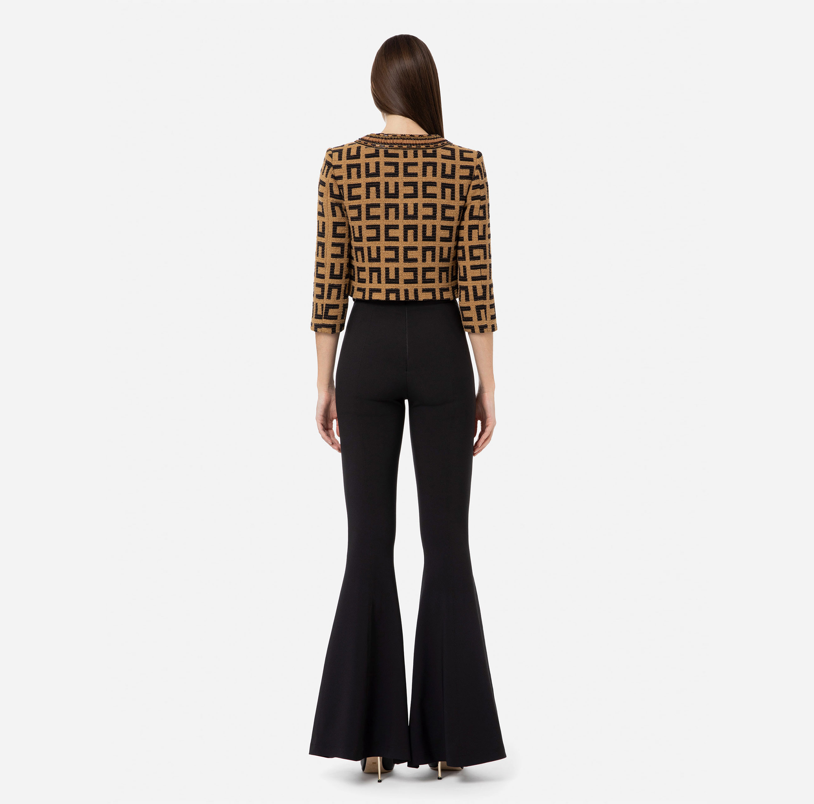 Jacquard tweed jacket - Elisabetta Franchi