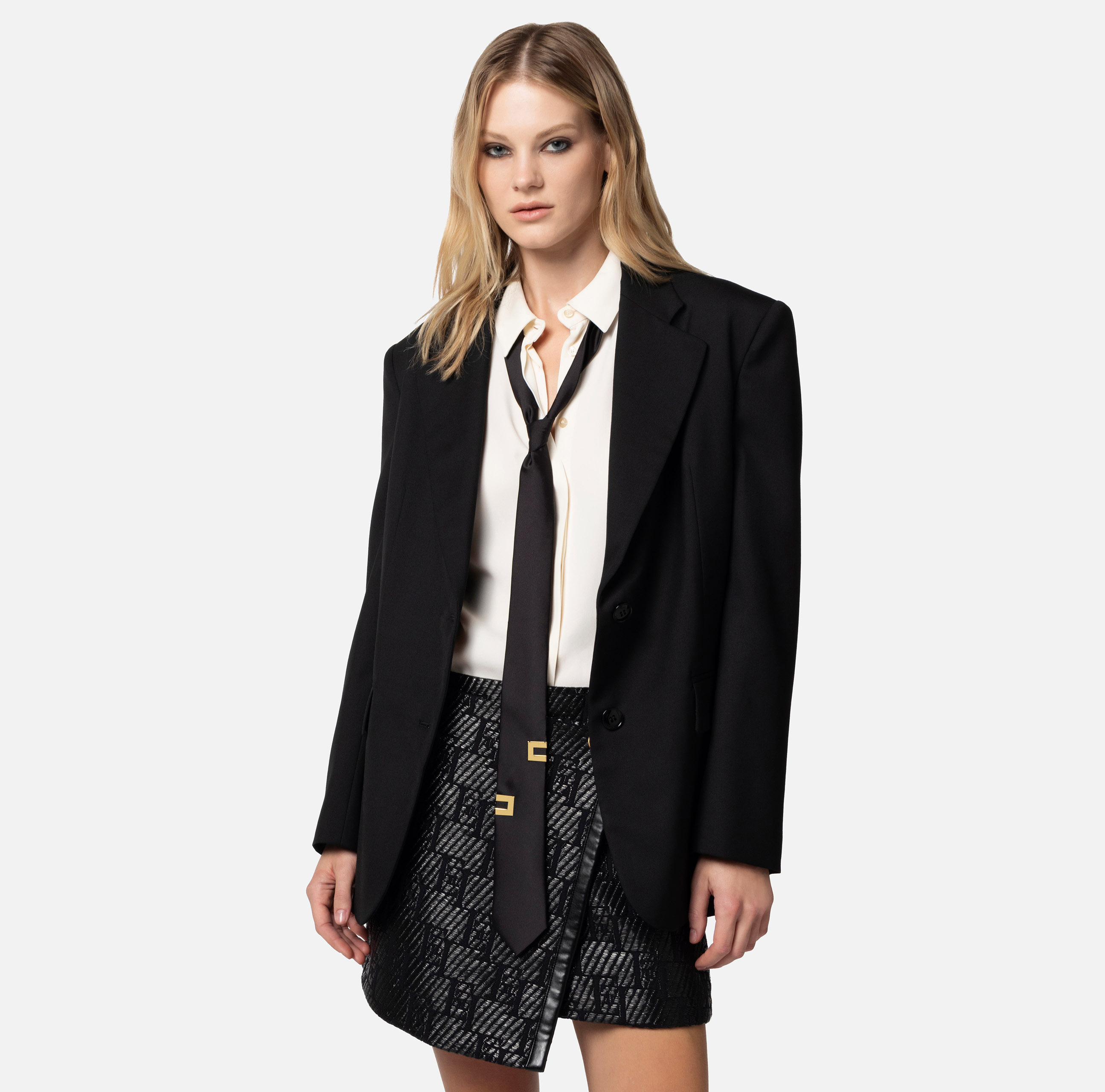 Cool wool jacket with flaps - Elisabetta Franchi