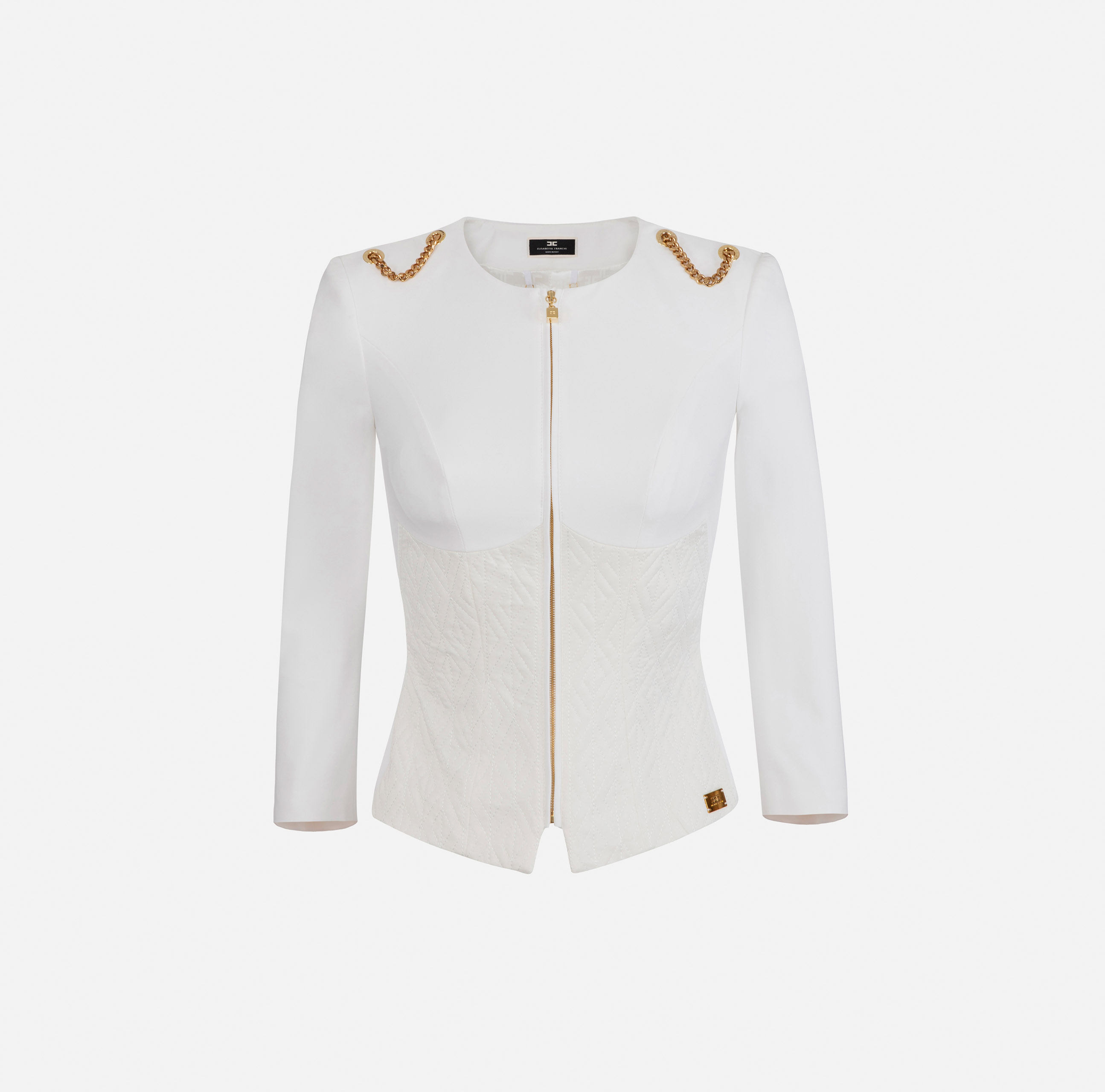 Jersey jacket with chains - Elisabetta Franchi