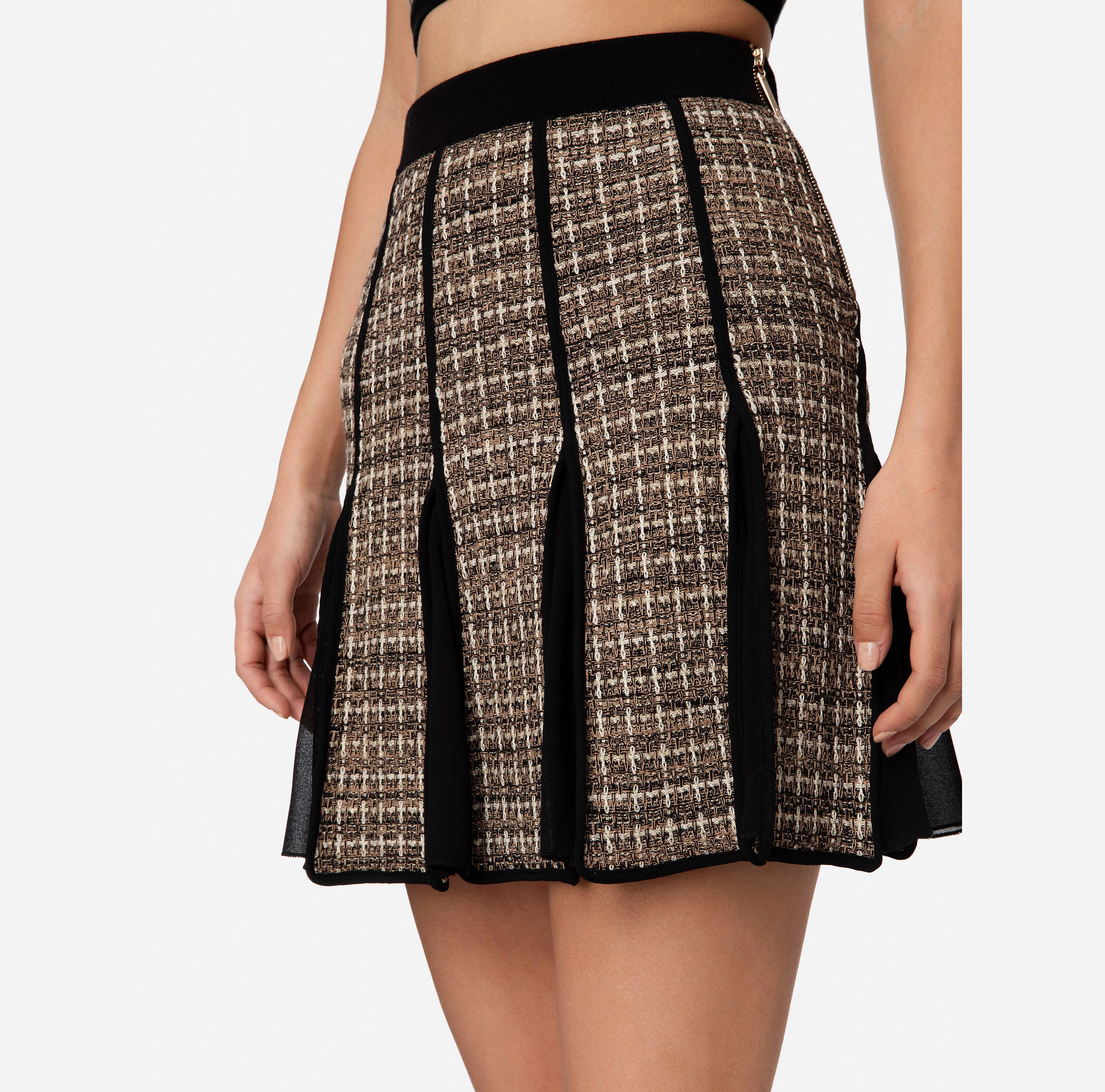 Lurex tweed miniskirt - Elisabetta Franchi