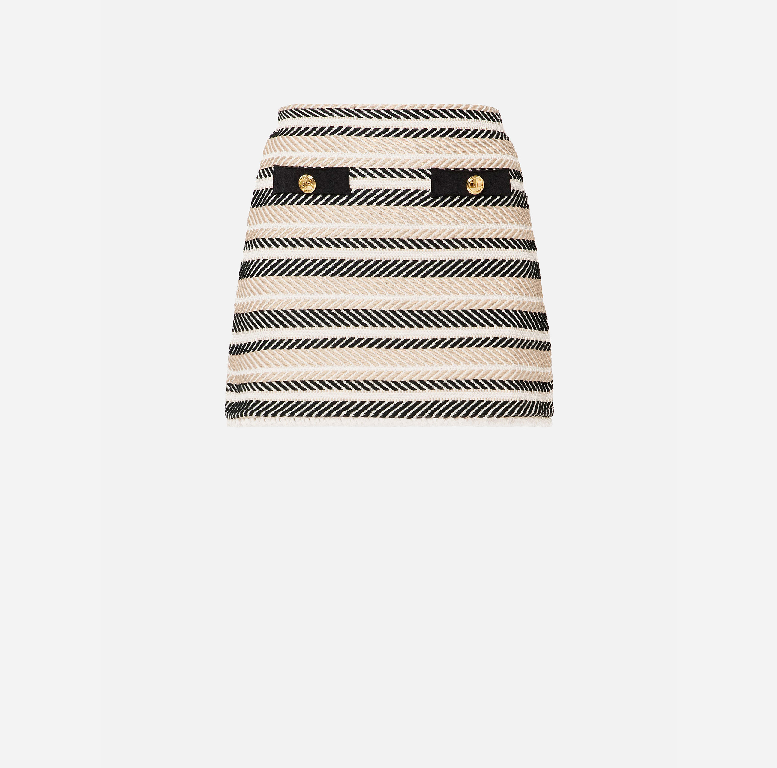 Herringbone pattern miniskirt Elisabetta Franchi