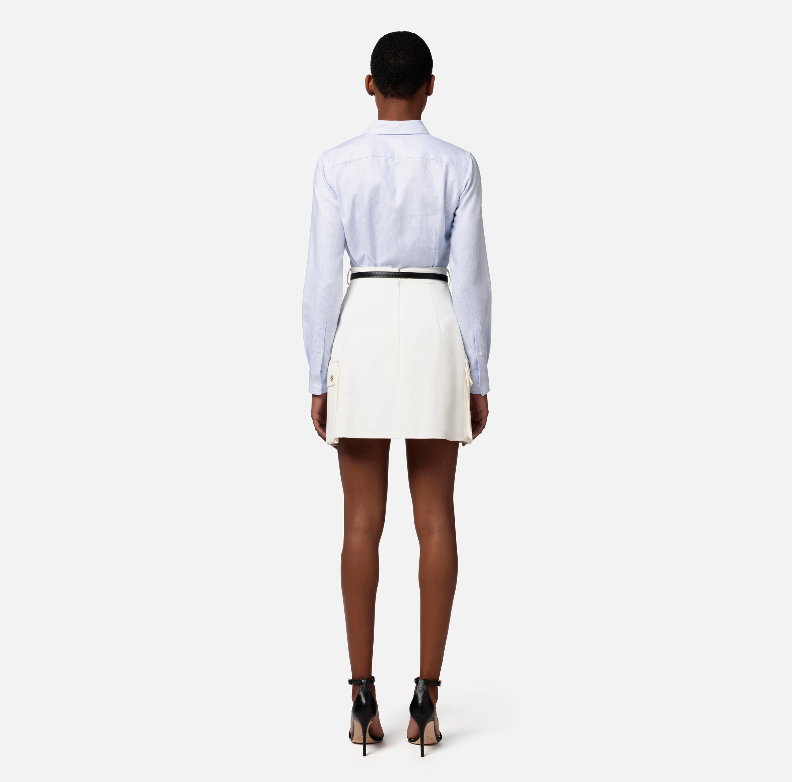 Хлопковая мини-юбка в утилитарном стиле - Elisabetta Franchi